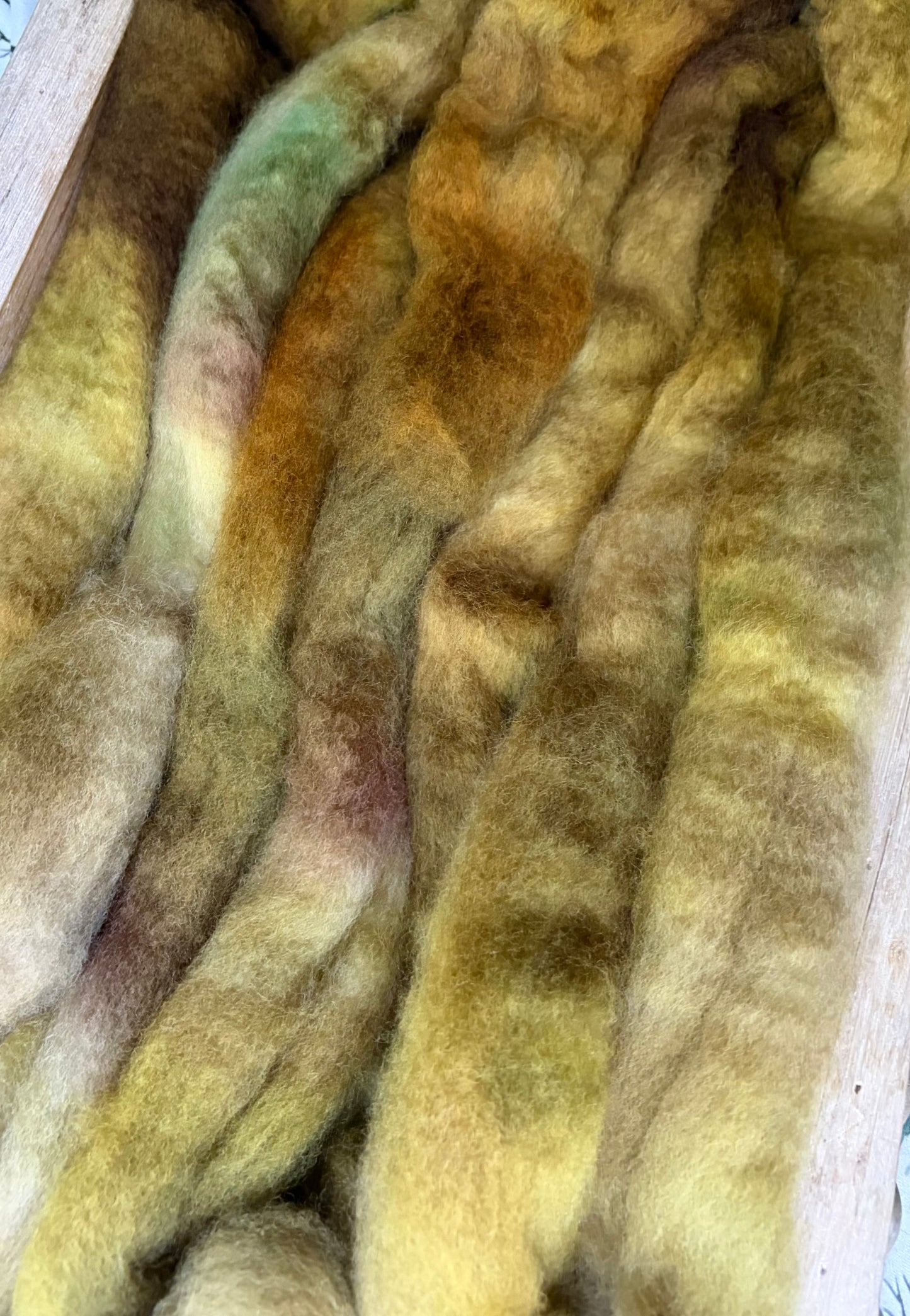 Bluefaced Leicester Wool - 26 Micron - One of a Kind Batch - 100 grams of Spinning Fibre - Hand Dyed Combed Top
