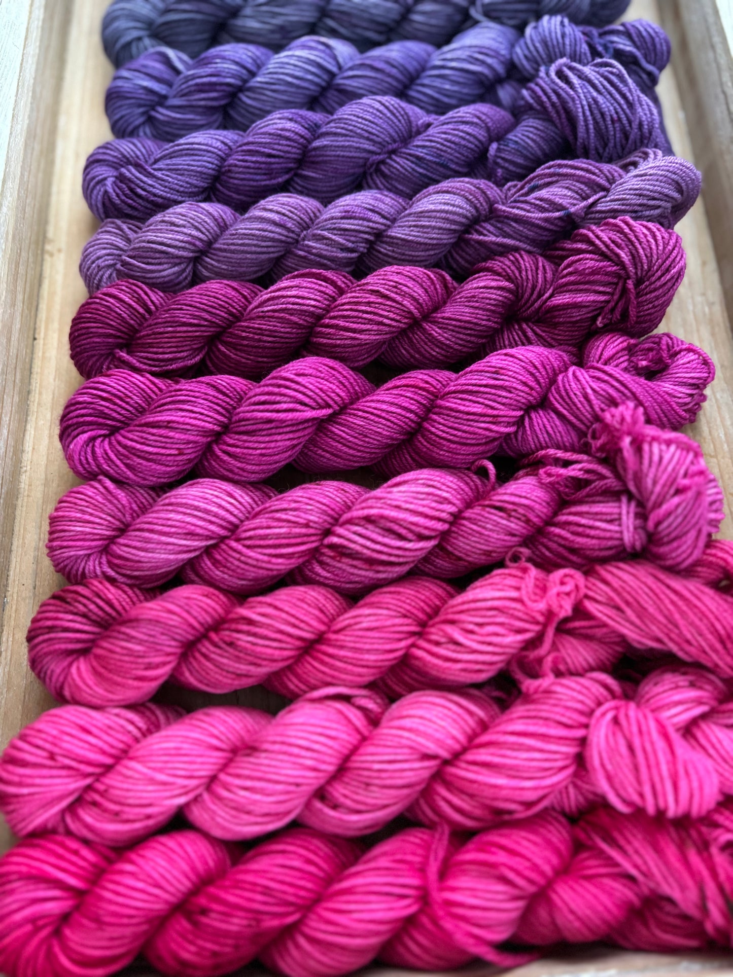 24 Skein Mini Yarn Fade - Squishy Sock Base