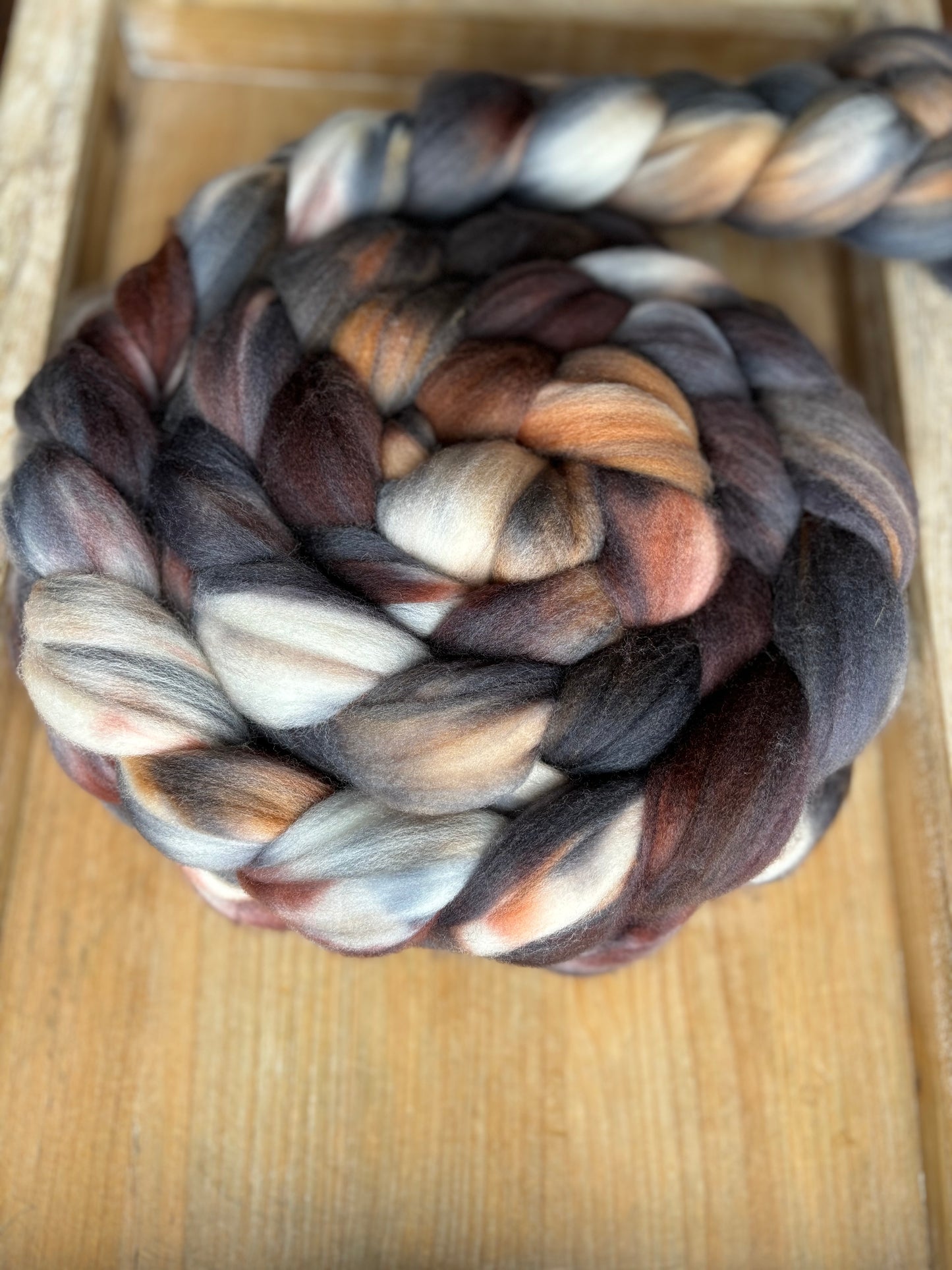 One of a Kind Batch - 100 grams of Spinning Fibre - Superwash Merino Wool 22 Micron - Hand Dyed Combed Top