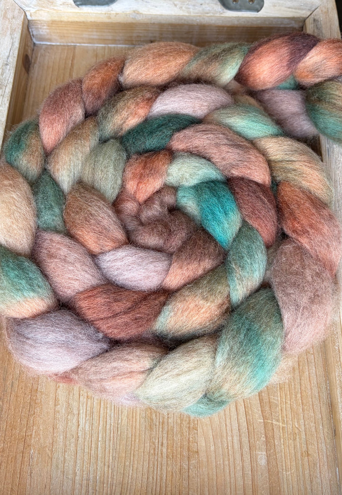 Bluefaced Leicester Wool - 26 Micron - One of a Kind Batch - 100 grams of Spinning Fibre - Hand Dyed Combed Top