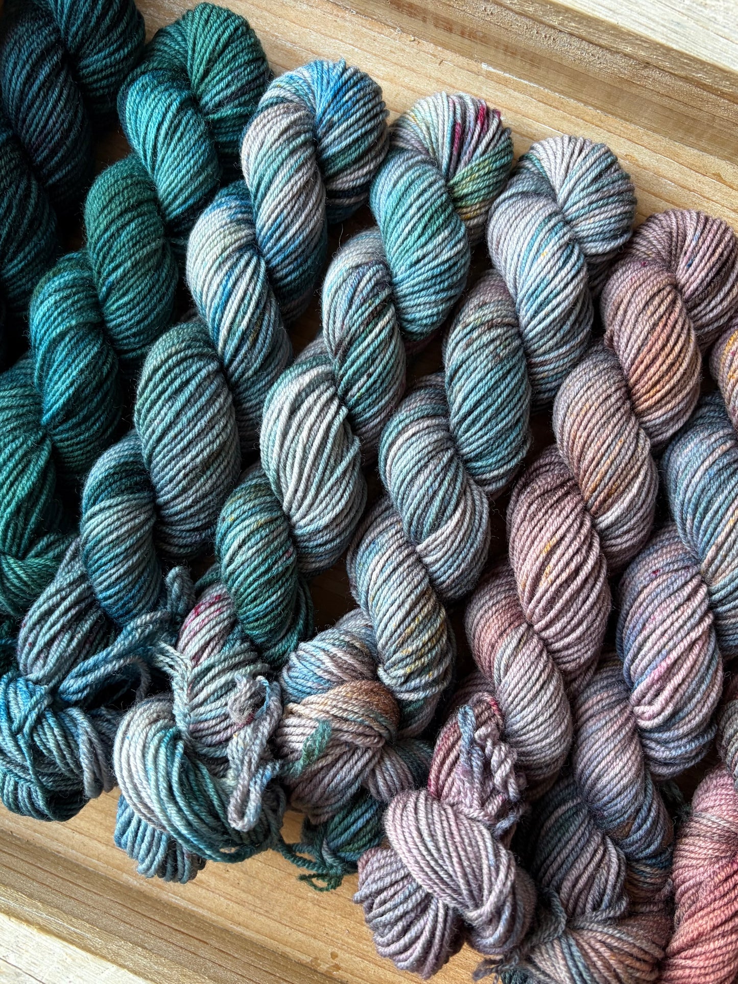 12 Skein Mini Yarn Fade - Squishy Sock Base