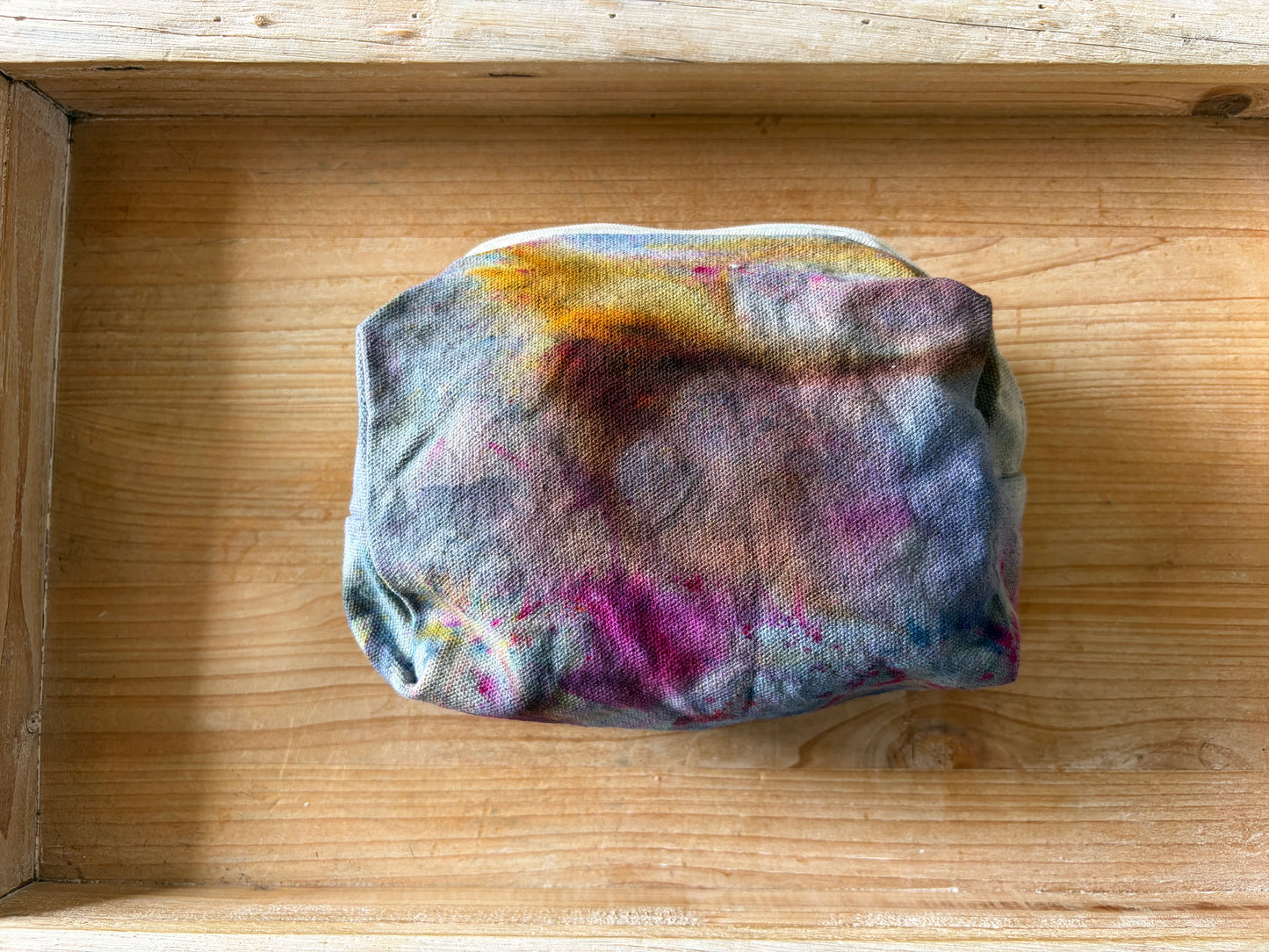 Ice Dyed Zipper Pouch