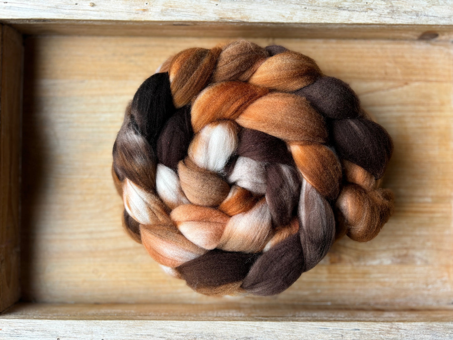 One of a Kind Batch - 190 grams of Spinning Fibre - Superwash Merino Wool 22 Micron - Hand Dyed Combed Top