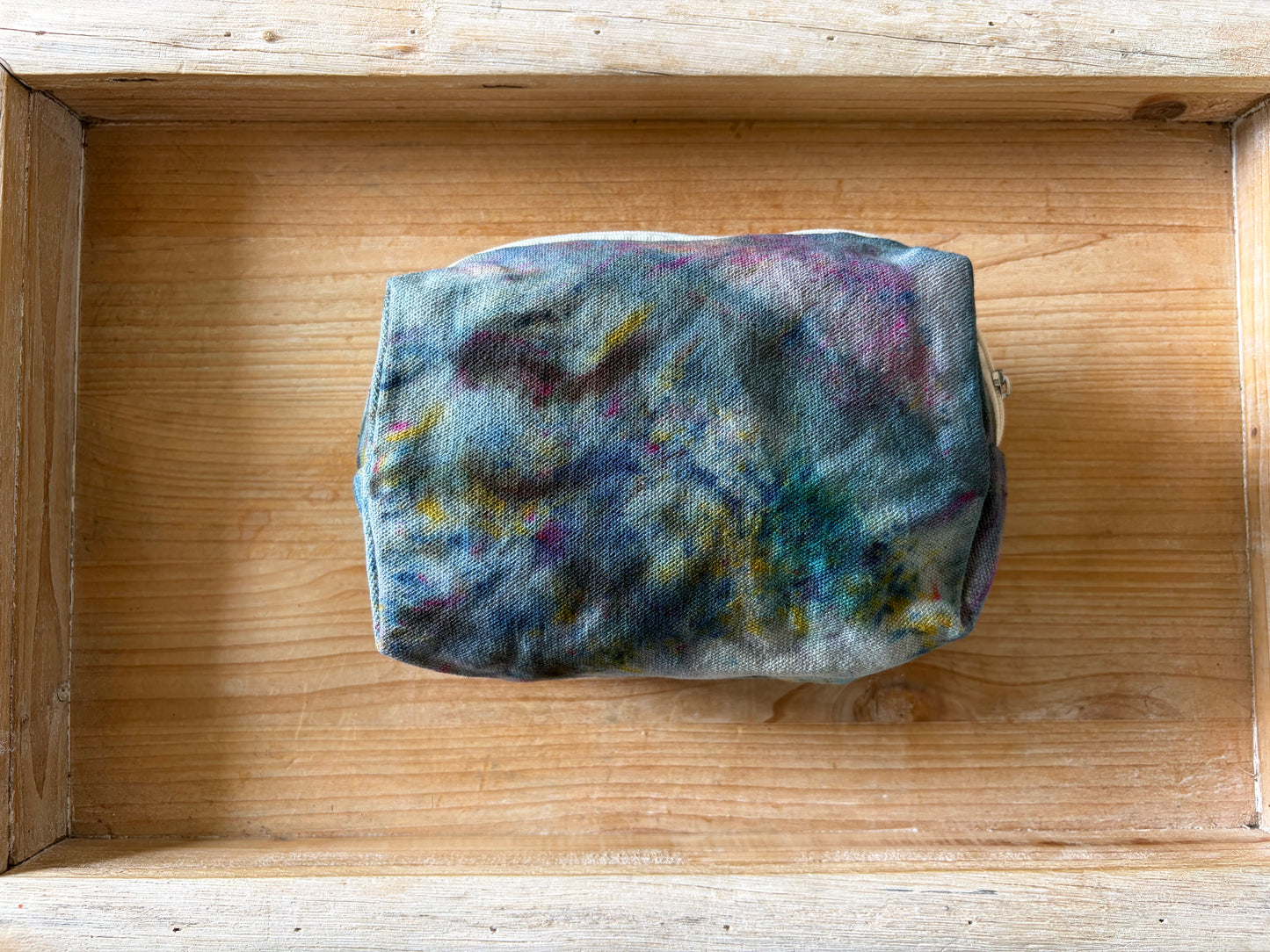 Ice Dyed Zipper Pouch