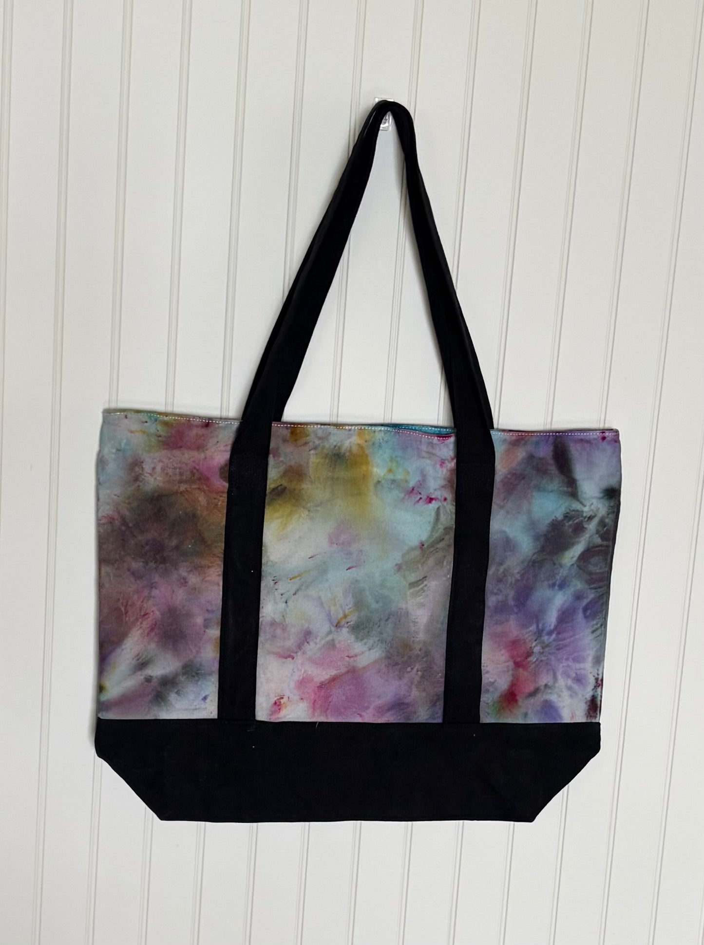 Ice Dyed Cotton Tote Bag
