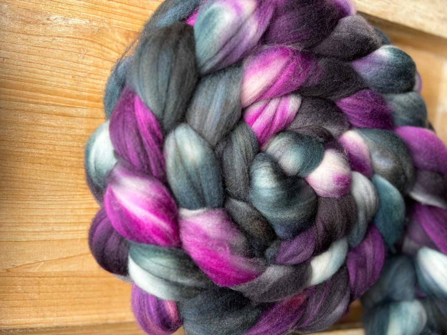 One of a Kind Batch - 100 grams of Spinning Fibre - Superwash Merino Wool 22 Micron - Hand Dyed Combed Top