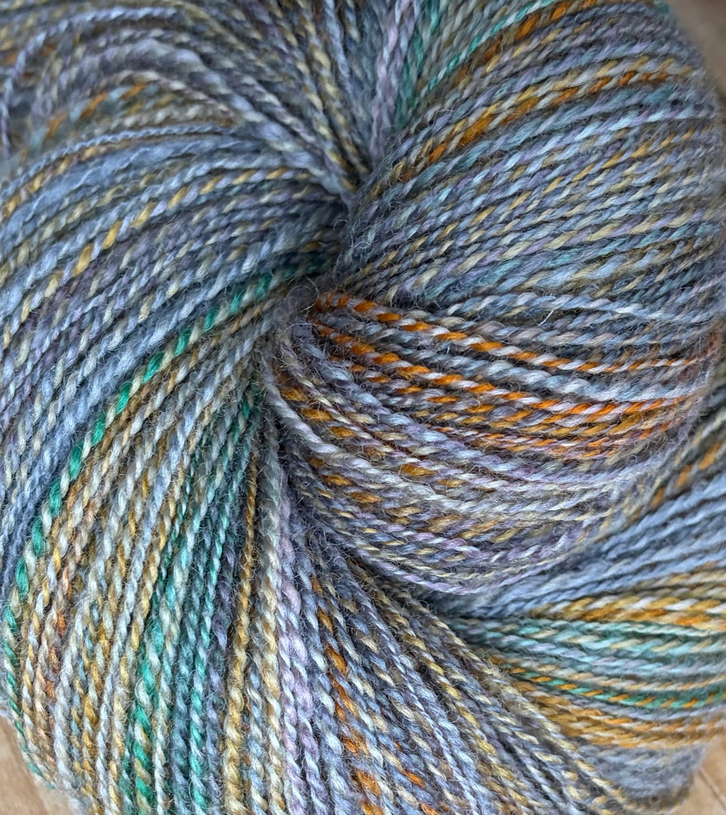 Hand Spun Yarn - 26 Micron Bluefaced Liecester Wool
