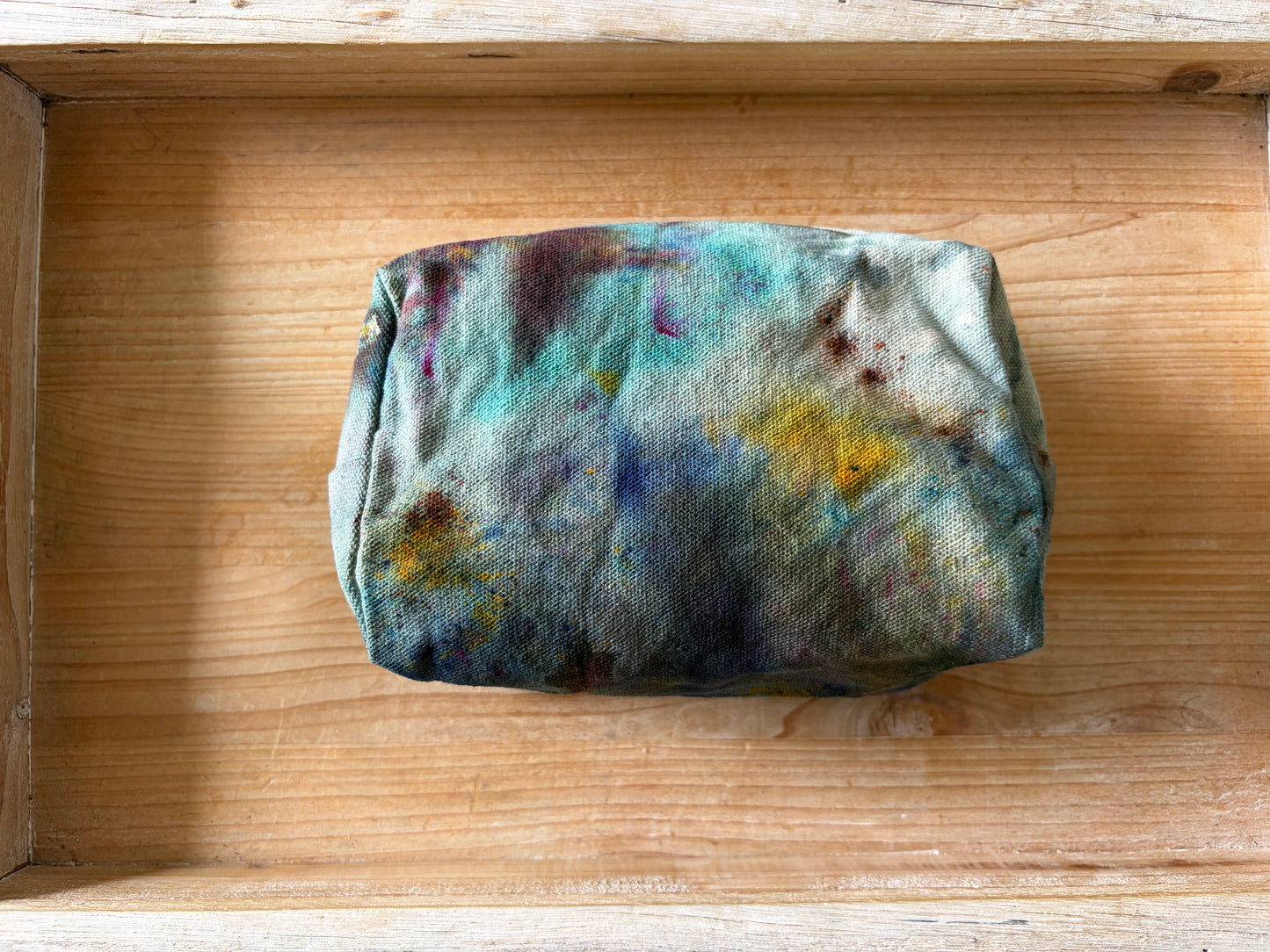 Ice Dyed Zipper Pouch