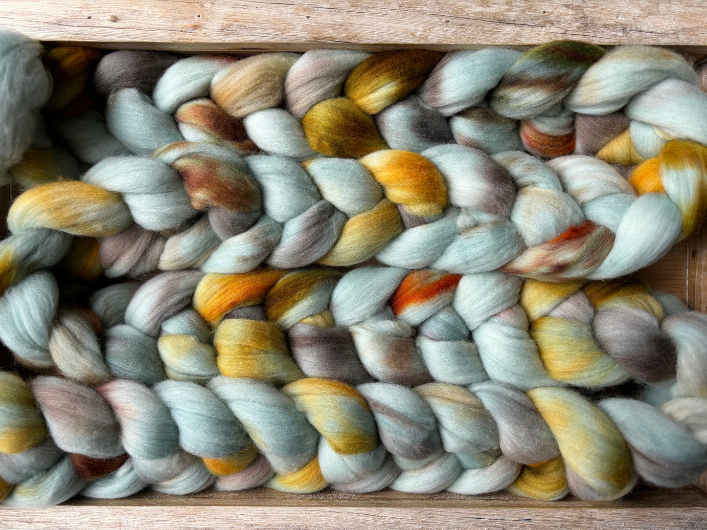 One of a Kind Batch - 100 grams of Spinning Fibre - Untreated Merino Wool 22 Micron - Hand Dyed Combed Top