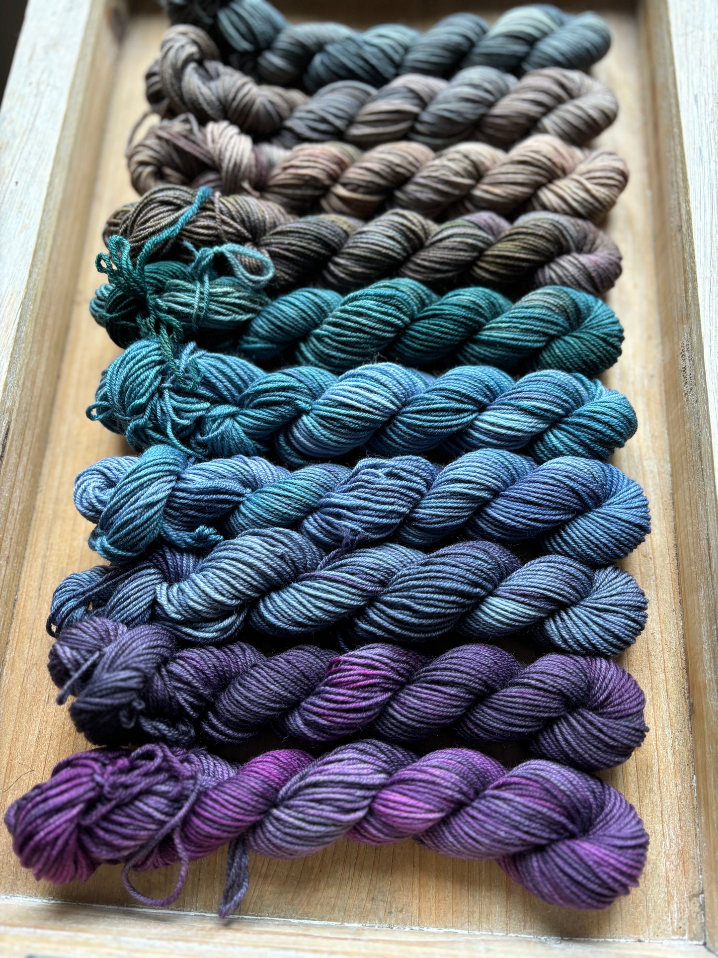 10 Skein Mini Yarn Fade - Squishy Sock Base