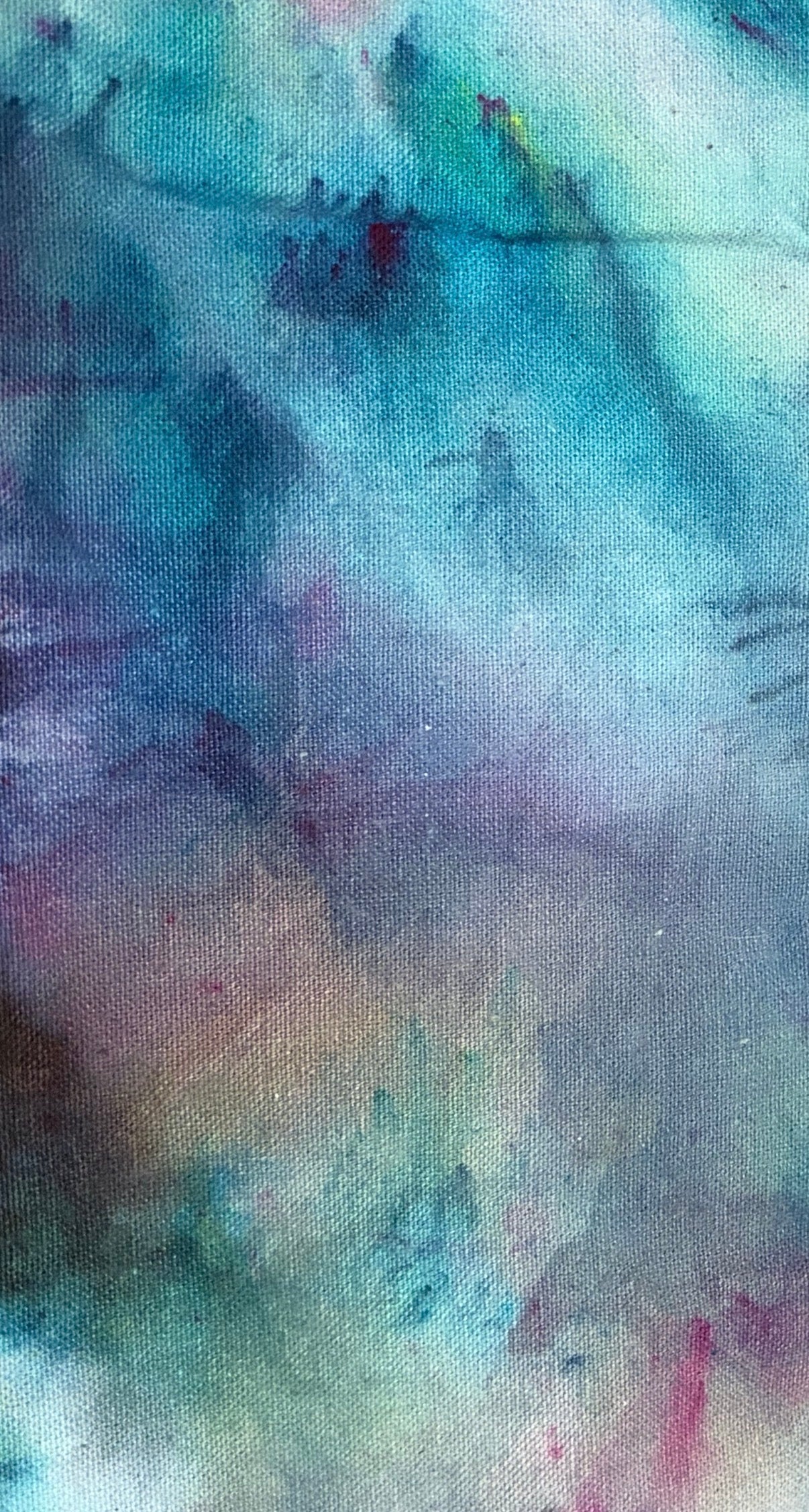 Ice Dyed Cotton Tote Bag