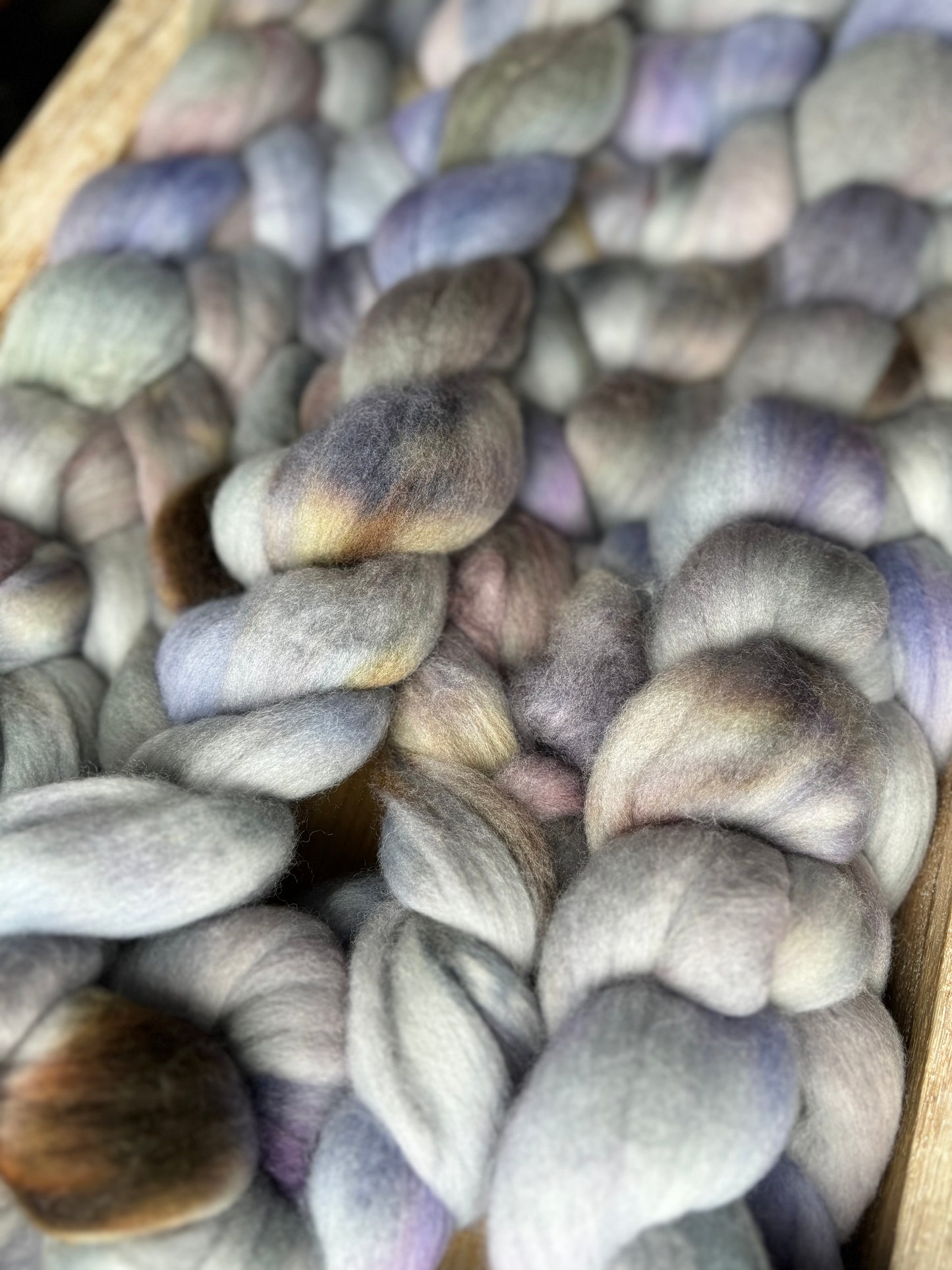 One of a Kind Batch - 100 grams of Spinning Fibre - Untreated Merino Wool 22 Micron - Hand Dyed Combed Top