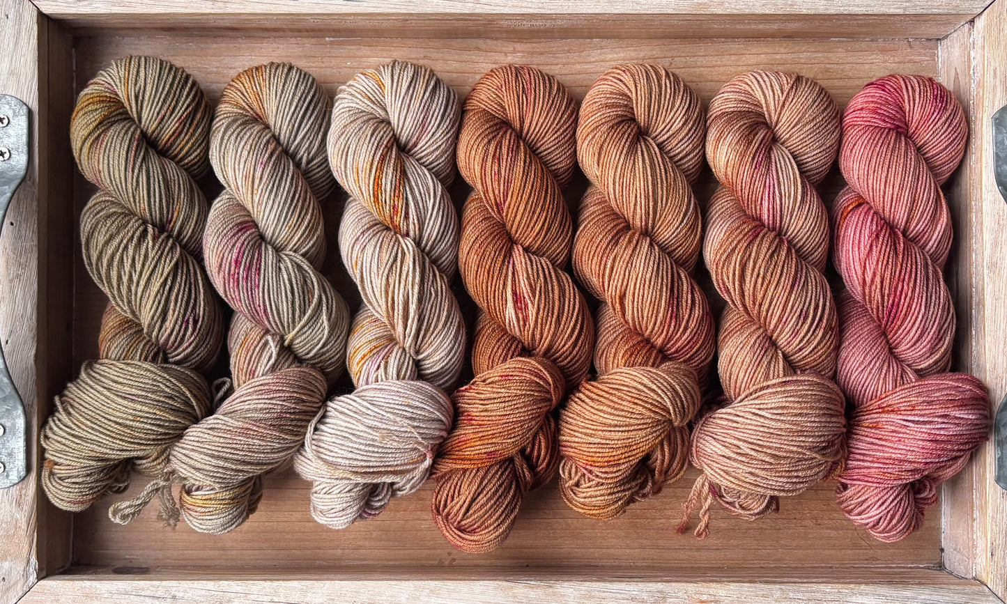 15 Skein Mini Yarn Fade - Squishy Sock Base