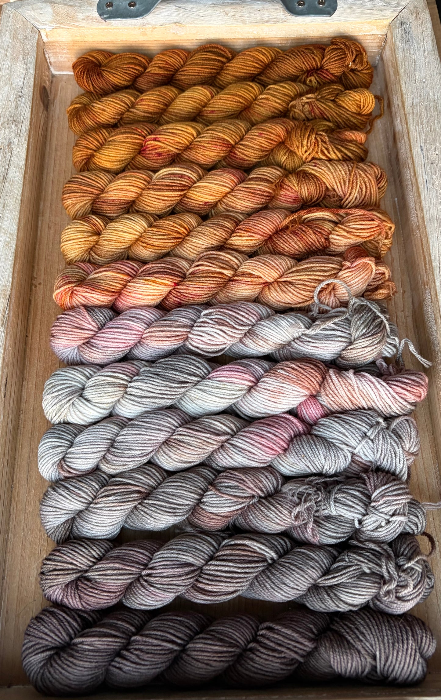 12 Skein Mini Yarn Fade - Squishy Sock Base