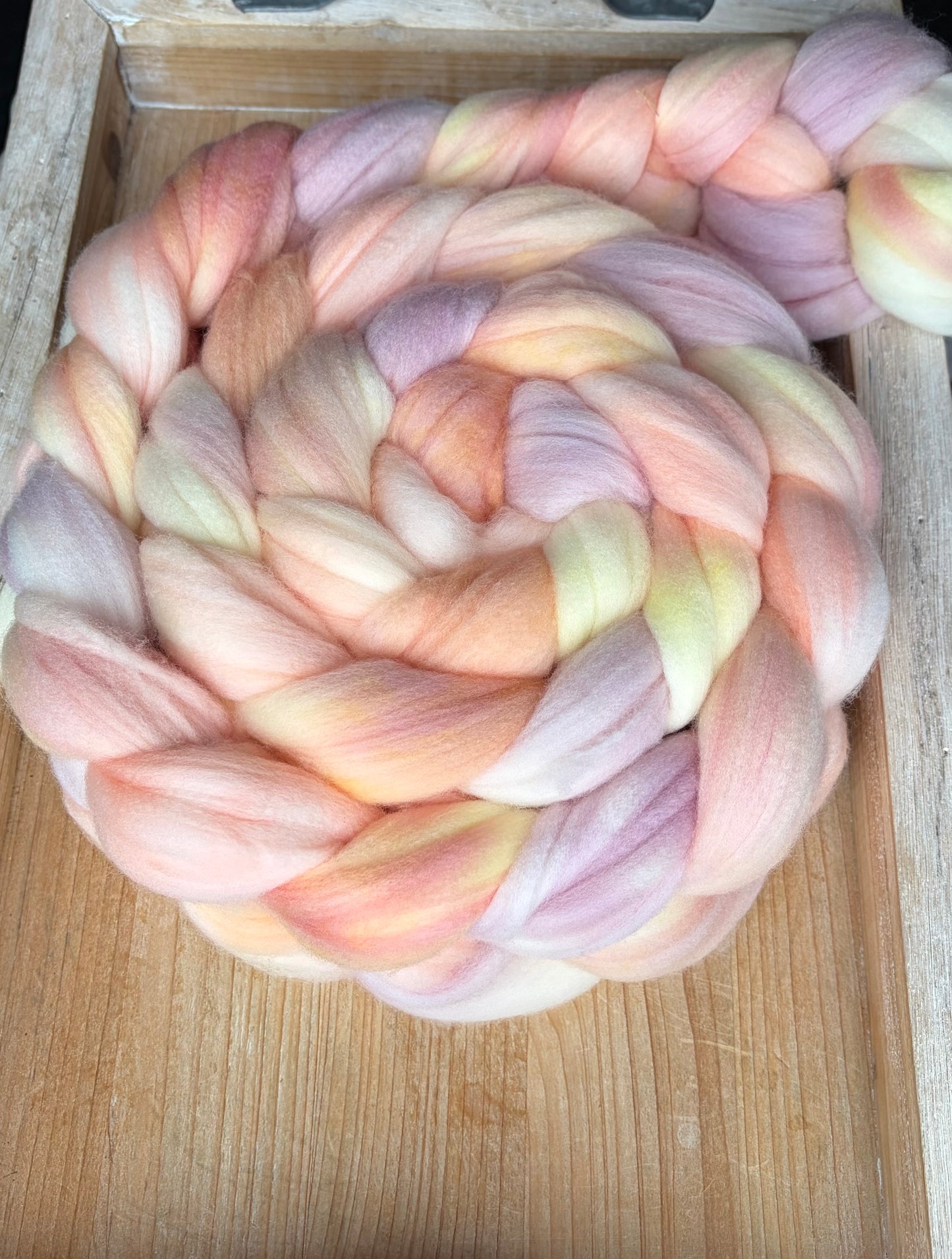 100% Superwash Merino Wool - 22 Micron - One of a Kind Batch - 100 grams of Spinning Fibre - Hand Dyed Combed Top