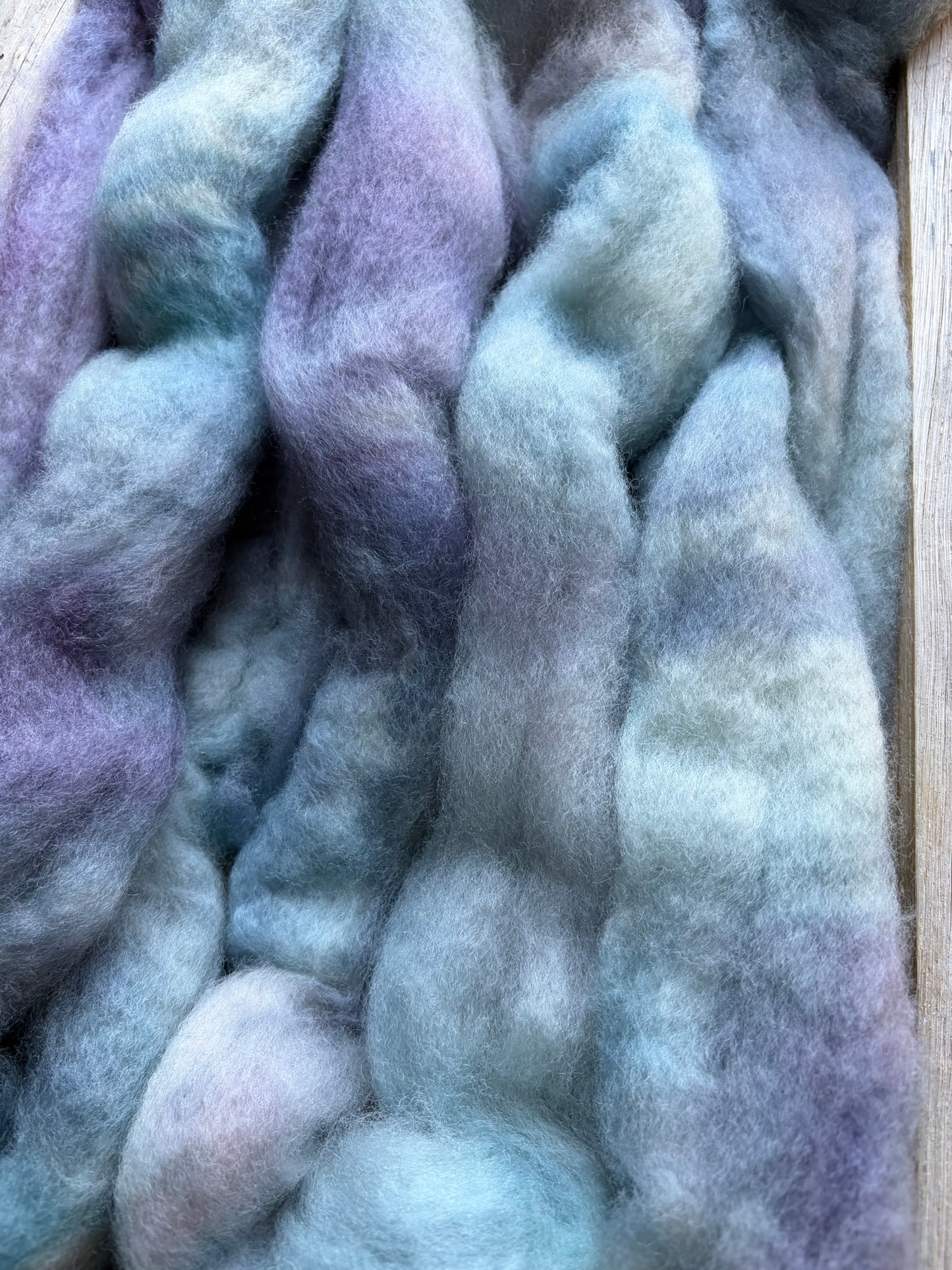 Bluefaced Leicester Wool - 26 Micron - One of a Kind Batch - 100 grams of Spinning Fibre - Hand Dyed Combed Top