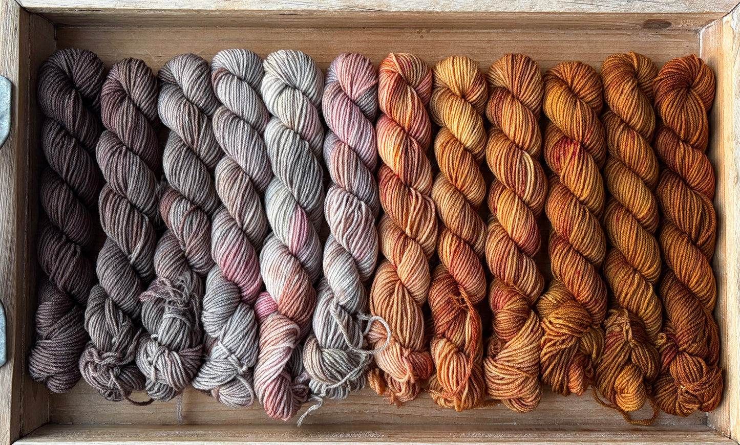 12 Skein Mini Yarn Fade - Squishy Sock Base