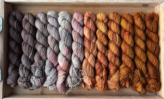 12 Skein Mini Yarn Fade - Squishy Sock Base