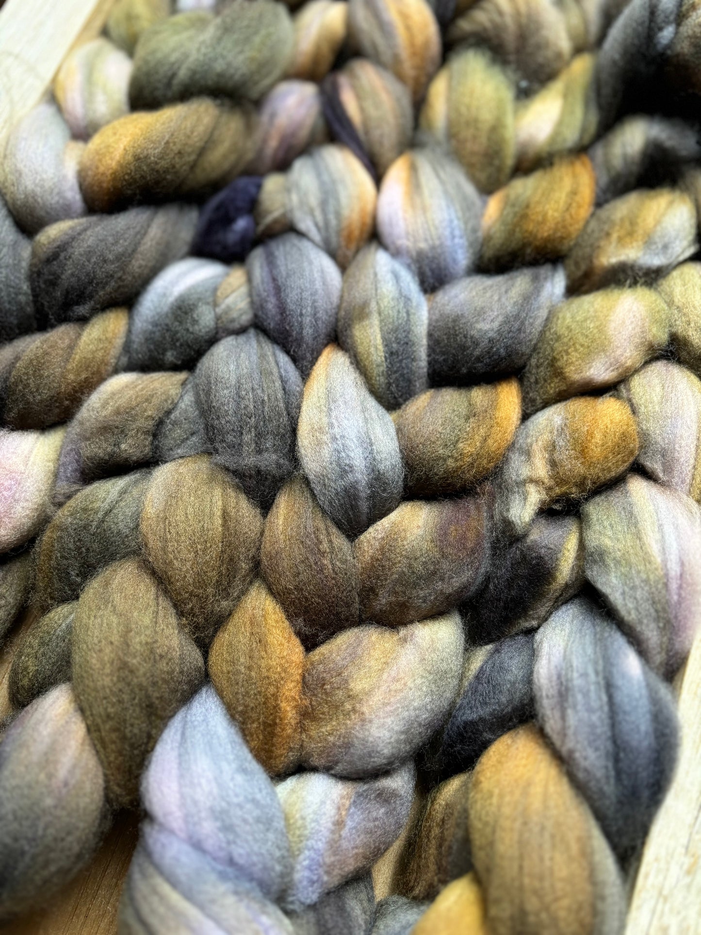 One of a Kind Batch - 100 grams of Spinning Fibre - Superwash Merino Wool 22 Micron - Hand Dyed Combed Top