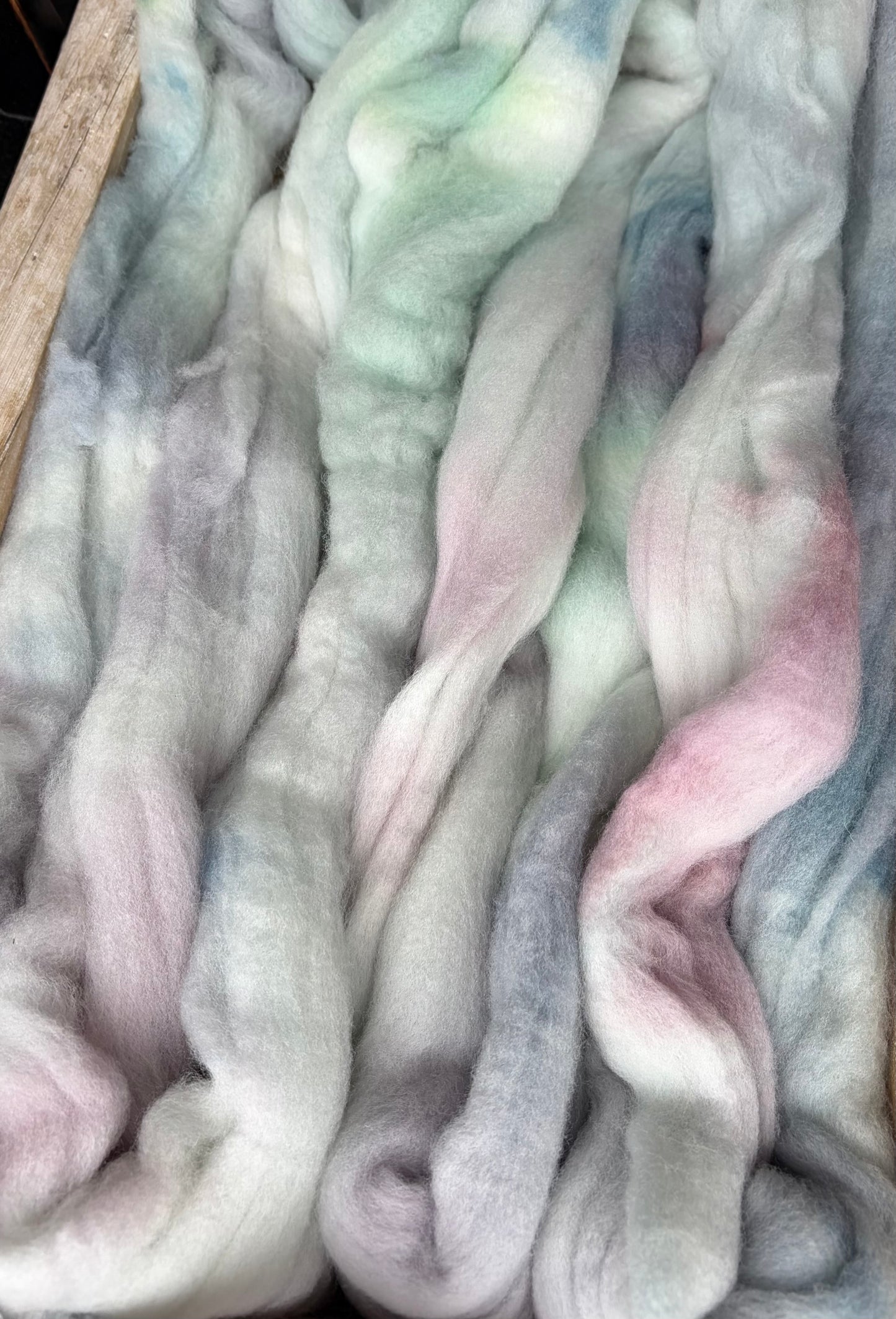 Targhee - 23 Micron - One of a Kind Batch - 100 grams of Spinning Fibre - Hand Dyed Combed Top