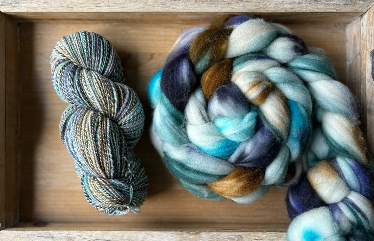 Hand Spun Yarn - 100% Superwash Merino Wool