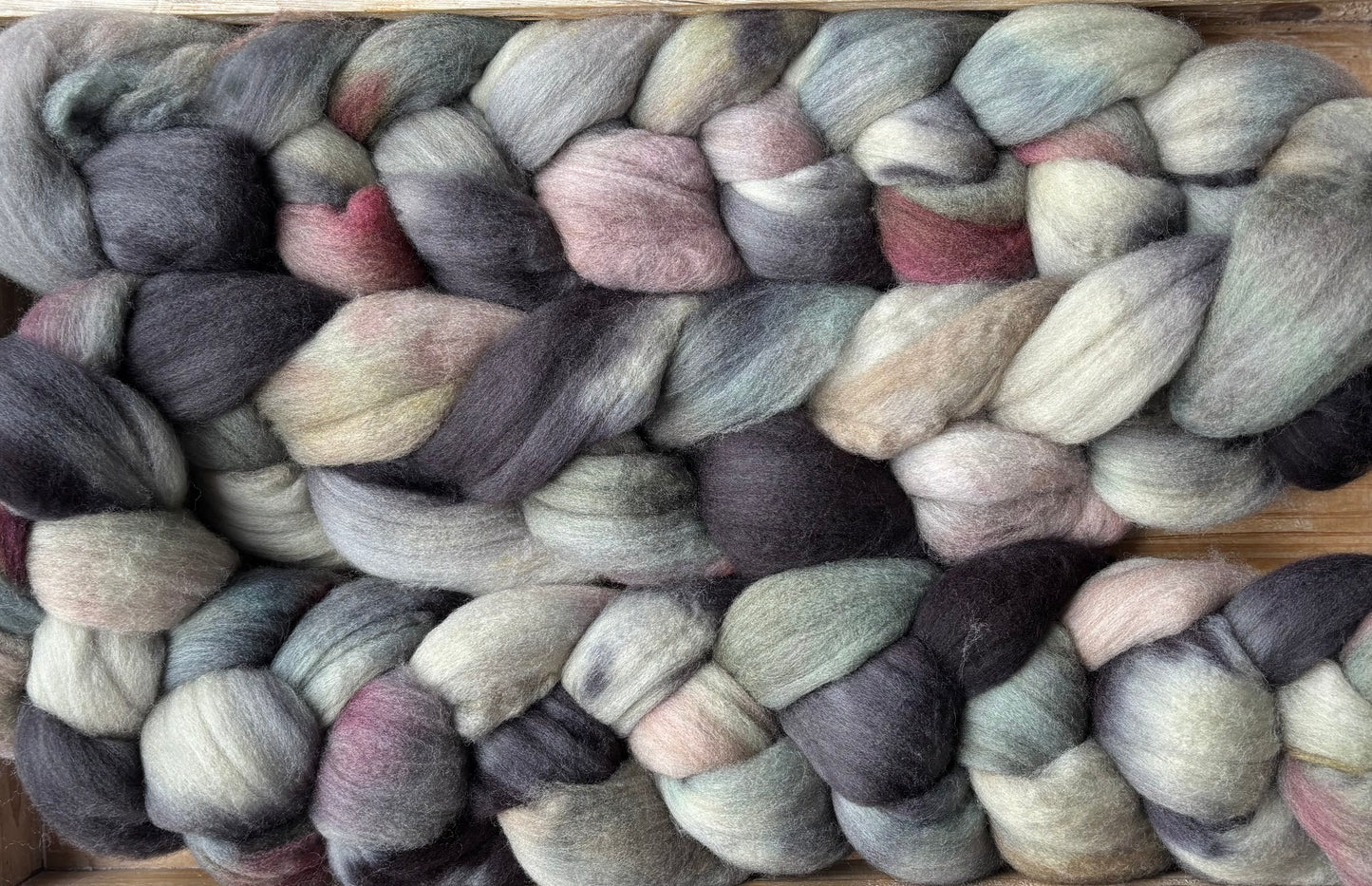 One of a Kind Batch - 100 grams of Spinning Fibre - Untreated Merino Wool 22 Micron - Hand Dyed Combed Top