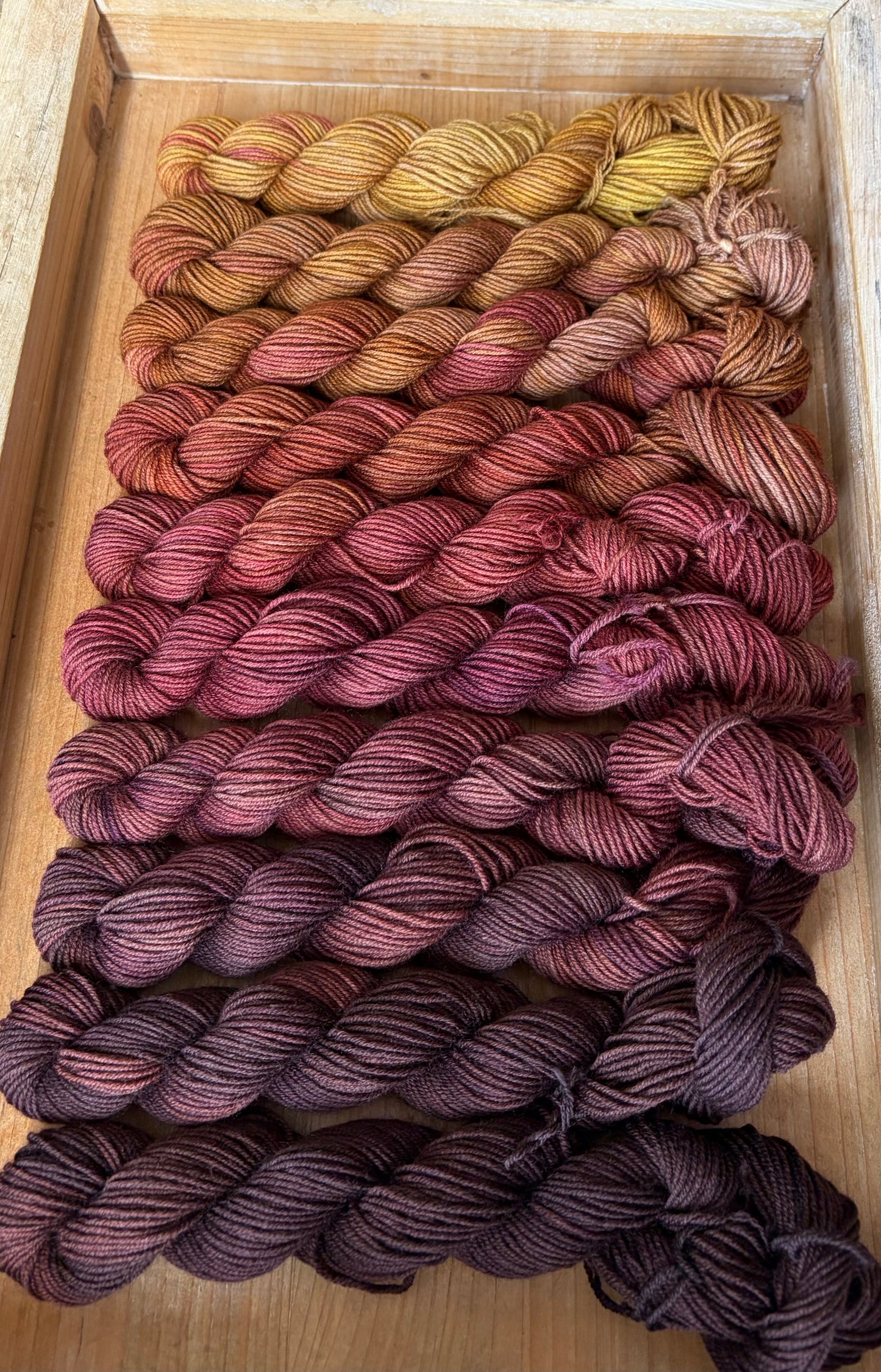 10 Skein Mini Yarn Fade - Squishy Sock Base