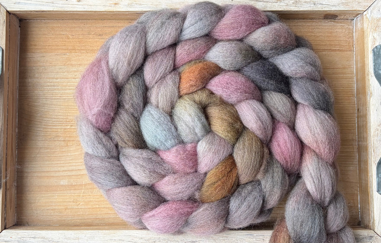 Bluefaced Leicester Wool - 26 Micron - One of a Kind Batch - 100 grams of Spinning Fibre - Hand Dyed Combed Top