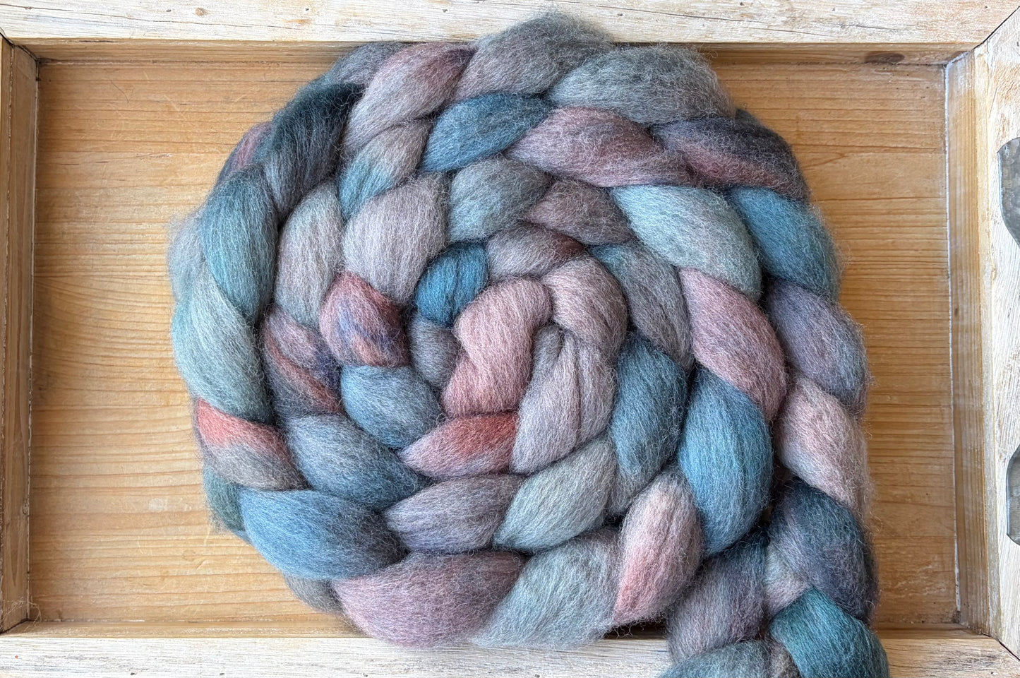 Bluefaced Leicester Wool - 26 Micron - One of a Kind Batch - 100 grams of Spinning Fibre - Hand Dyed Combed Top