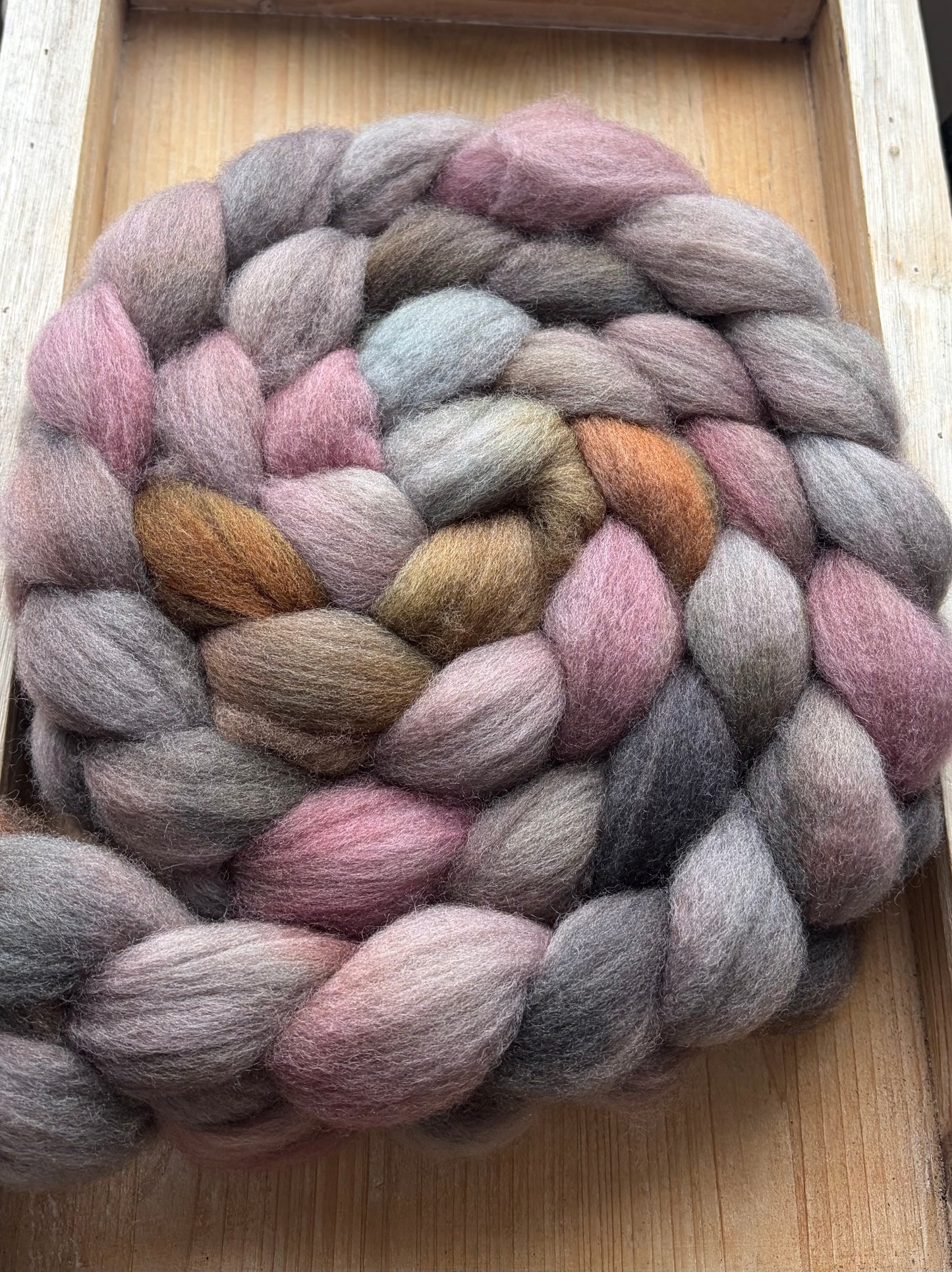 Bluefaced Leicester Wool - 26 Micron - One of a Kind Batch - 100 grams of Spinning Fibre - Hand Dyed Combed Top