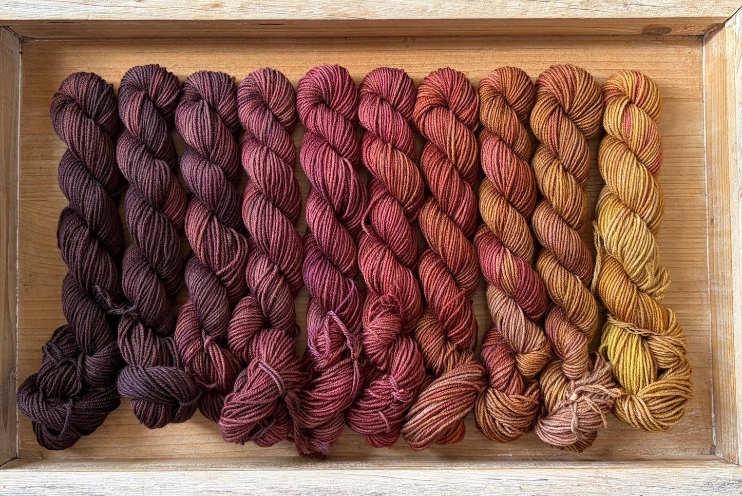 10 Skein Mini Yarn Fade - Squishy Sock Base