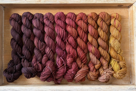10 Skein Mini Yarn Fade - Squishy Sock Base