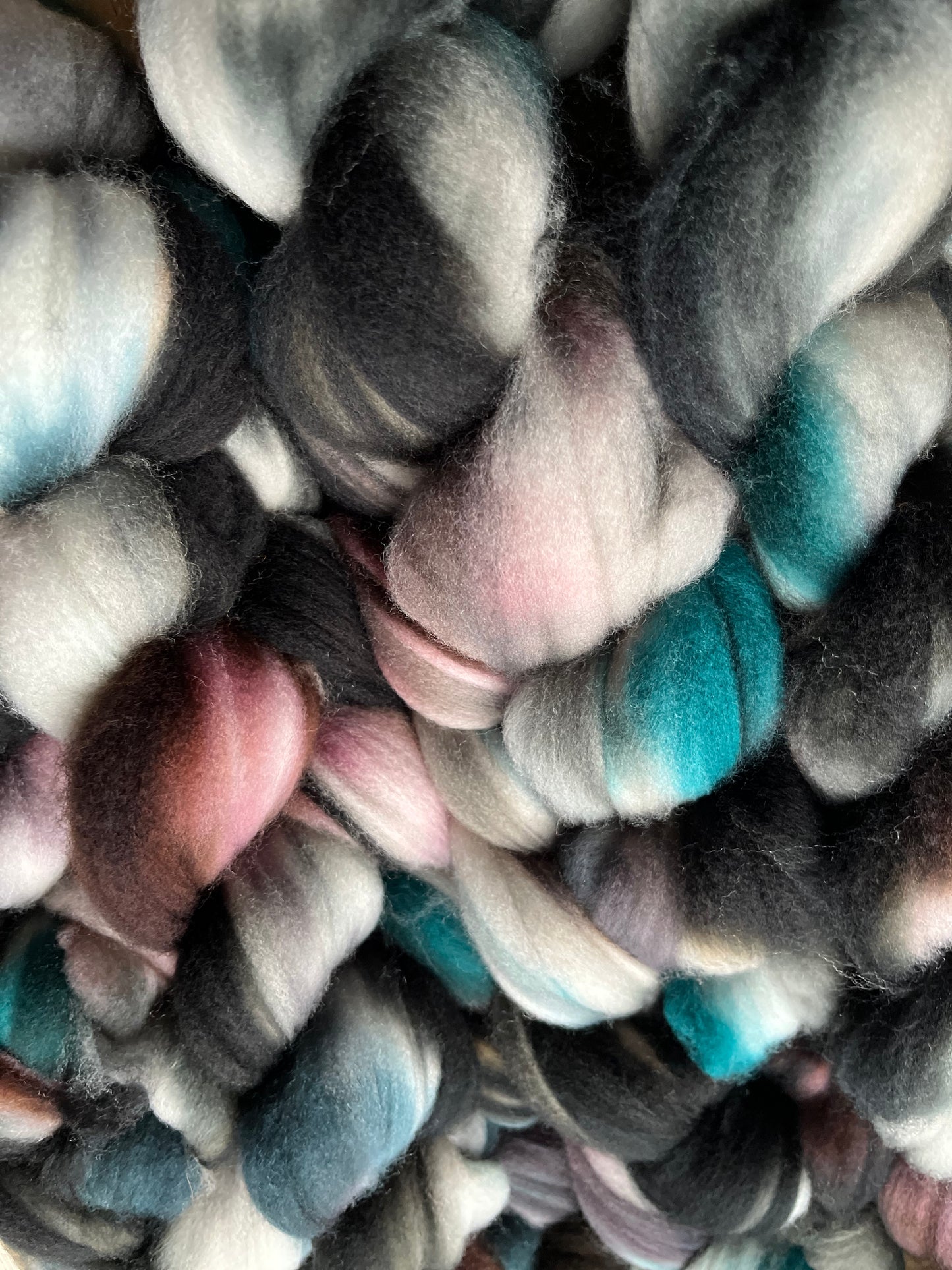 One of a Kind Batch - 100 grams of Spinning Fibre - Superwash Merino Wool 22 Micron - Hand Dyed Combed Top