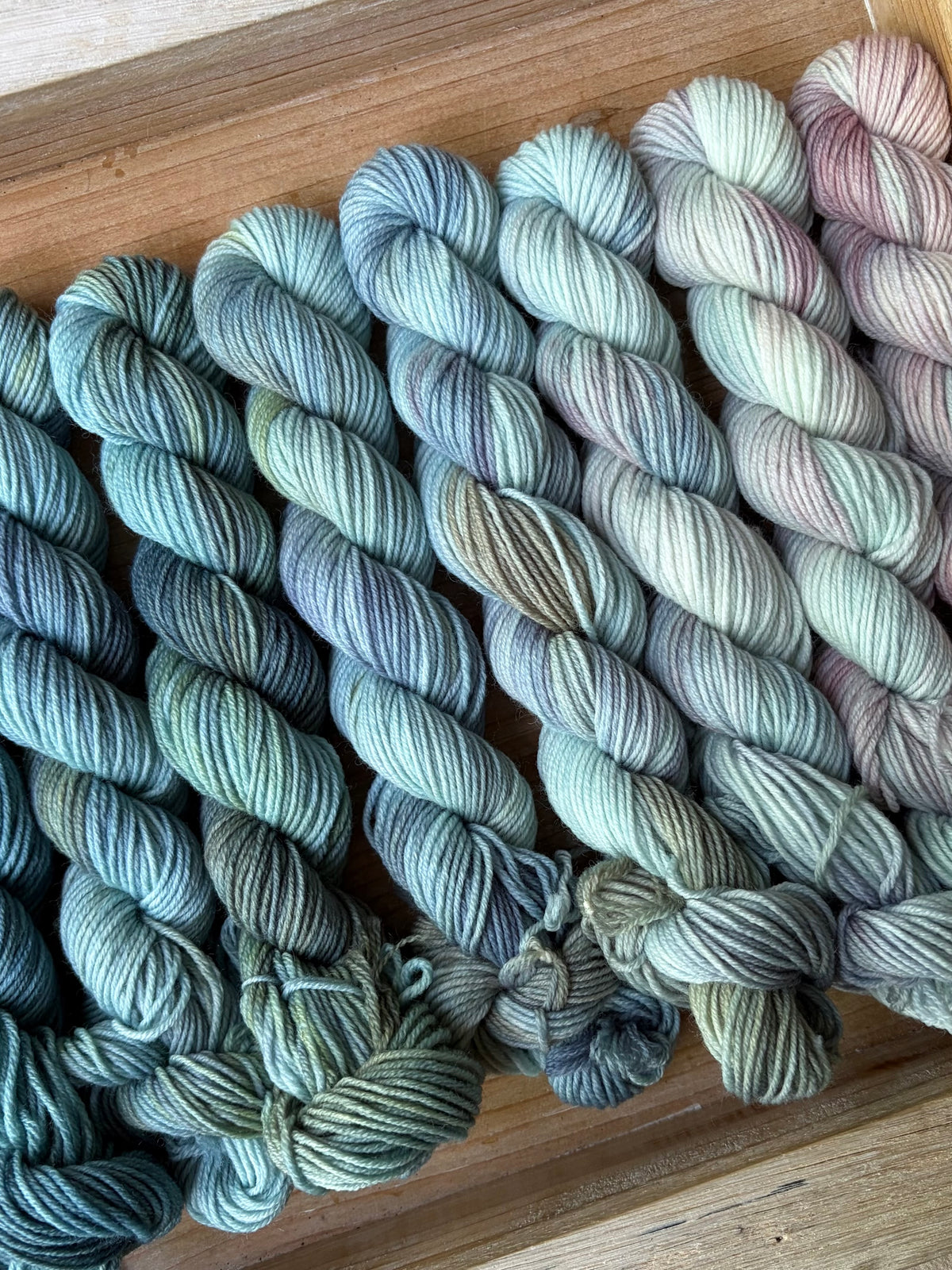 12 Skein Mini Yarn Fade - Squishy Sock Base
