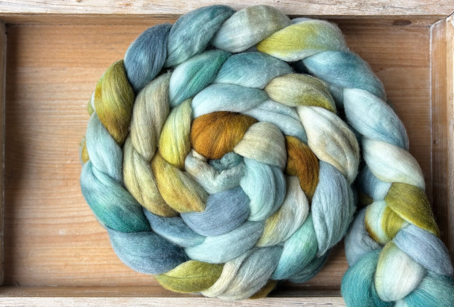 One of a Kind Batch - 100 grams of Spinning Fibre - Untreated Merino Wool 22 Micron - Hand Dyed Combed Top
