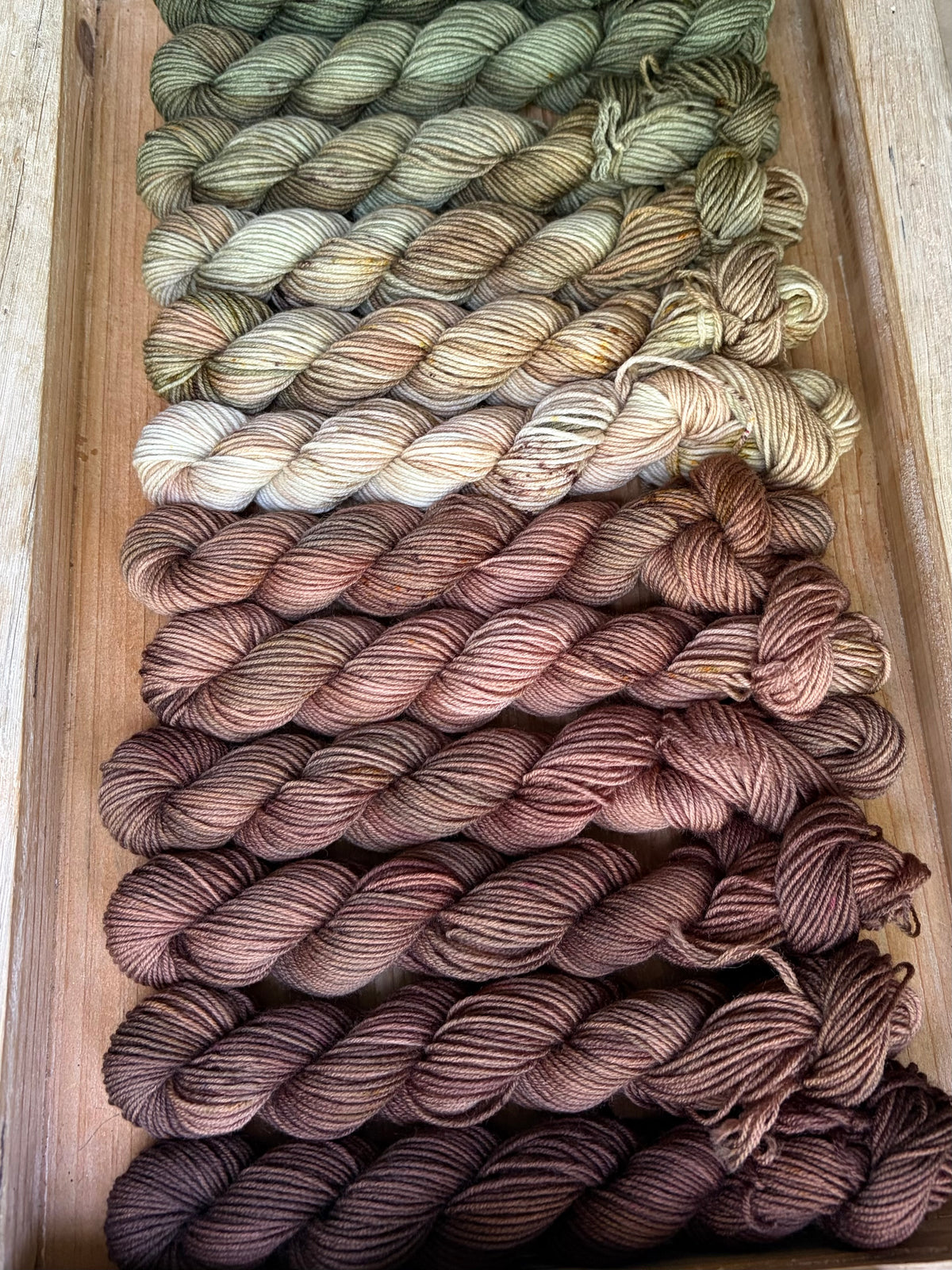 12 Skein Mini Yarn Fade - Squishy Sock Base