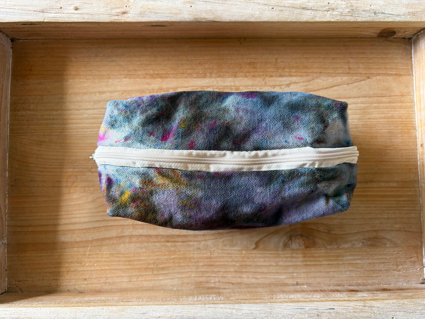Ice Dyed Zipper Pouch
