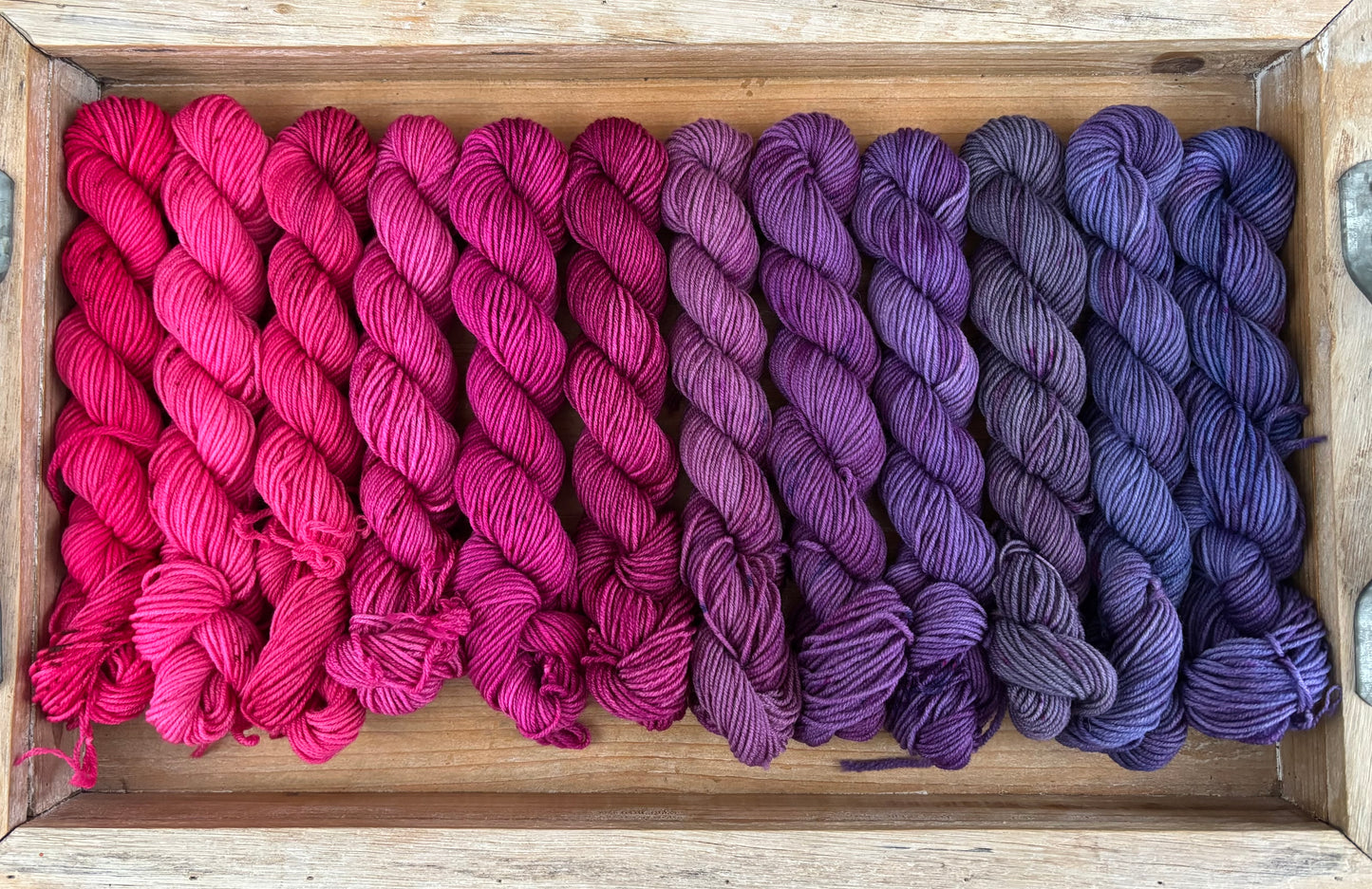 24 Skein Mini Yarn Fade - Squishy Sock Base