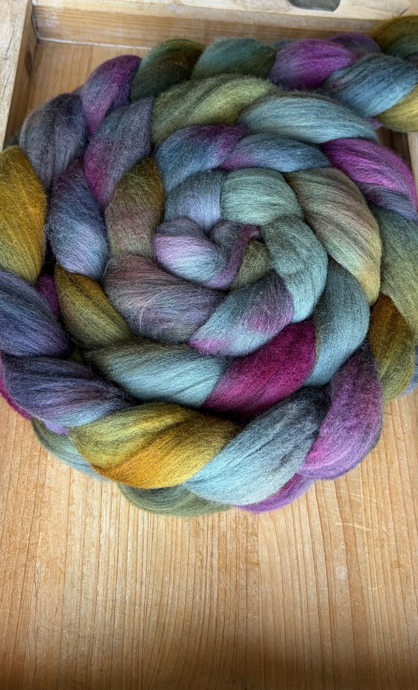 Targhee - 23 Micron - One of a Kind Batch - 100 grams of Spinning Fibre - Hand Dyed Combed Top