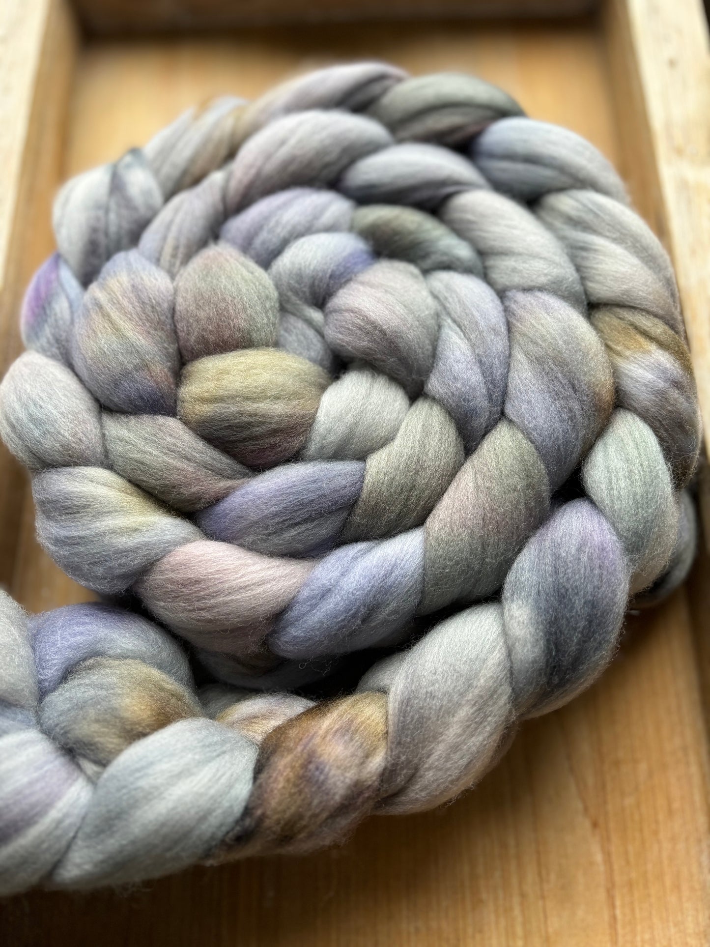 One of a Kind Batch - 100 grams of Spinning Fibre - Untreated Merino Wool 22 Micron - Hand Dyed Combed Top