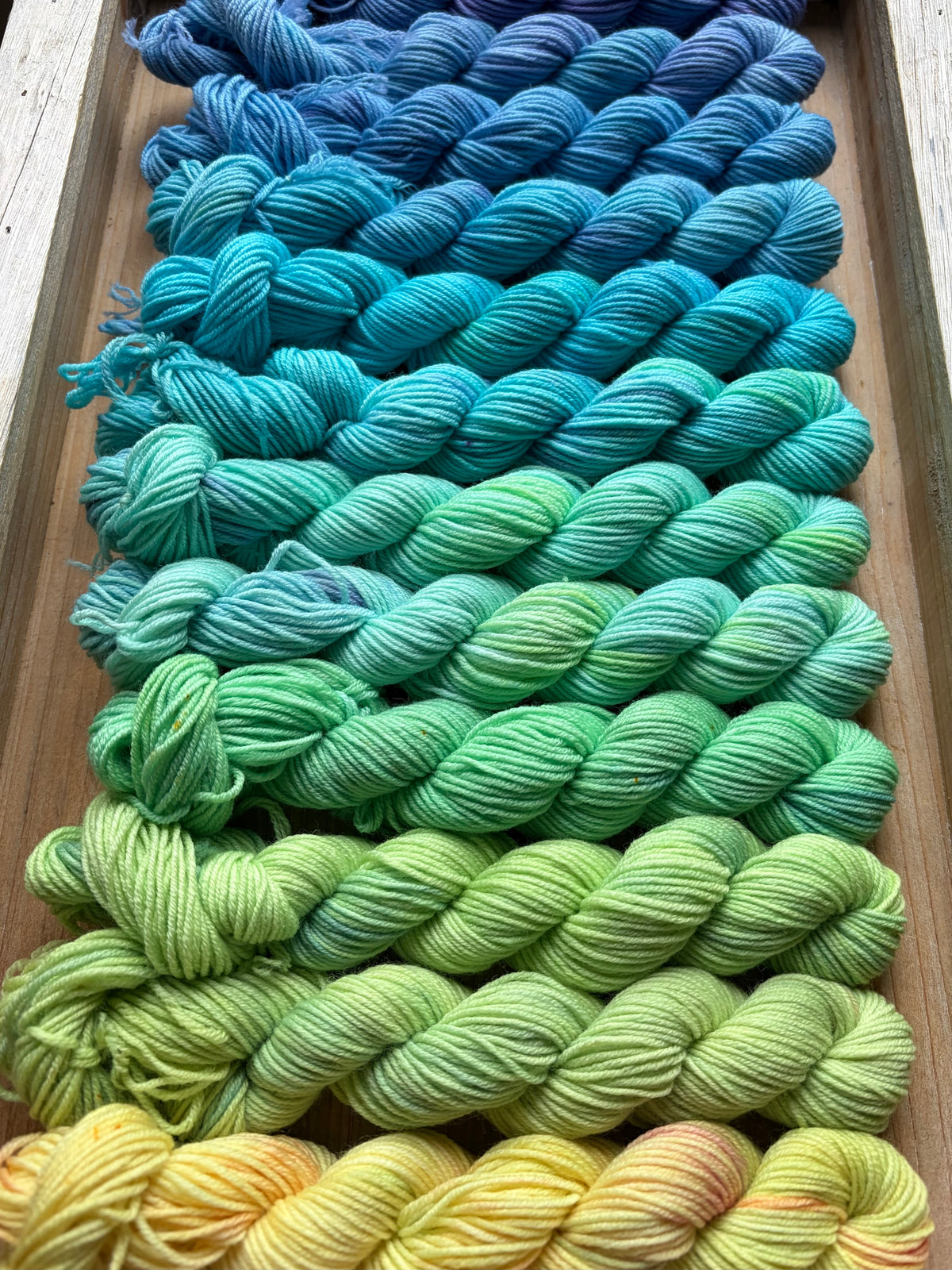 24 Skein Mini Yarn Fade - Squishy Sock Base