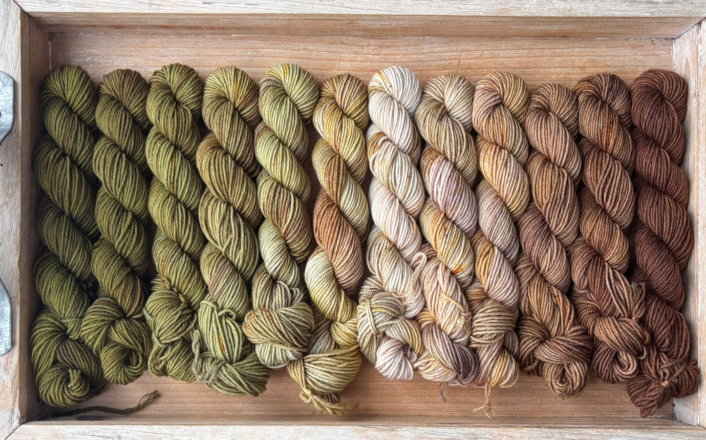 12 Skein Mini Yarn Fade - Squishy Sock Base