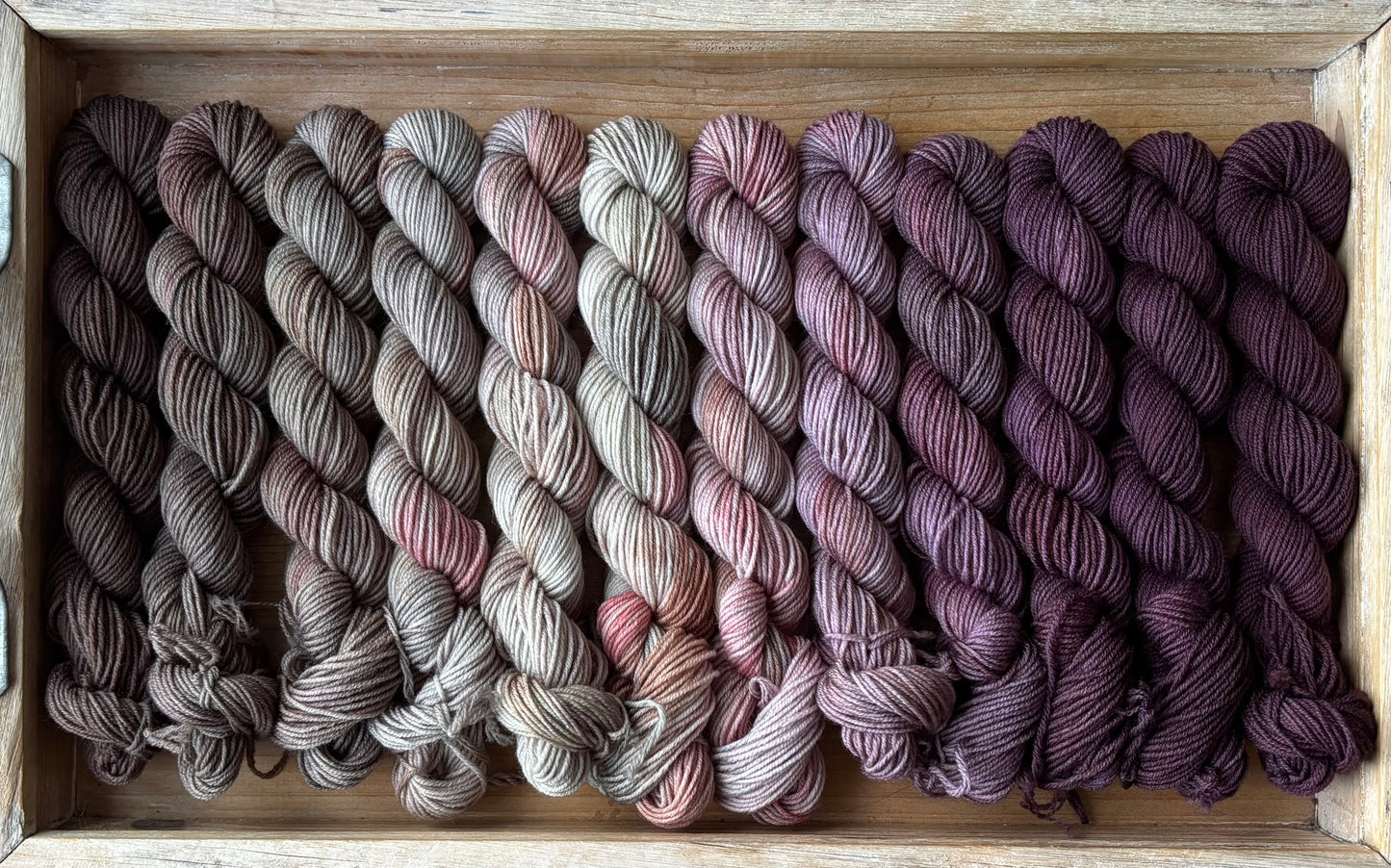 12 Skein Mini Yarn Fade - Squishy Sock Base