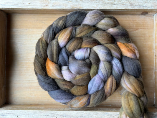 One of a Kind Batch - 100 grams of Spinning Fibre - Superwash Merino Wool 22 Micron - Hand Dyed Combed Top