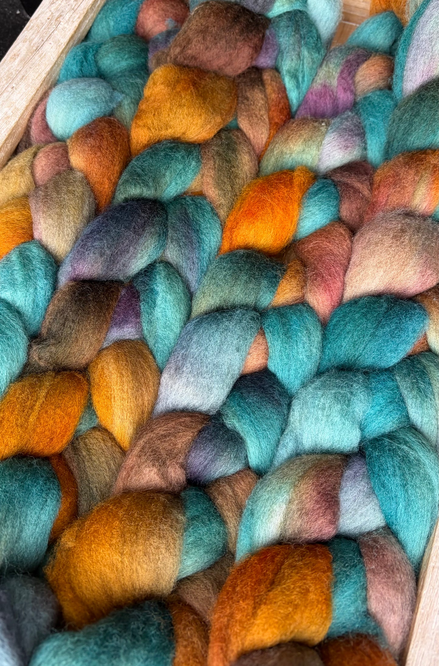 Polwarth - 22 Micron - One of a Kind Batch - 100 grams of Spinning Fibre - Hand Dyed Combed Top