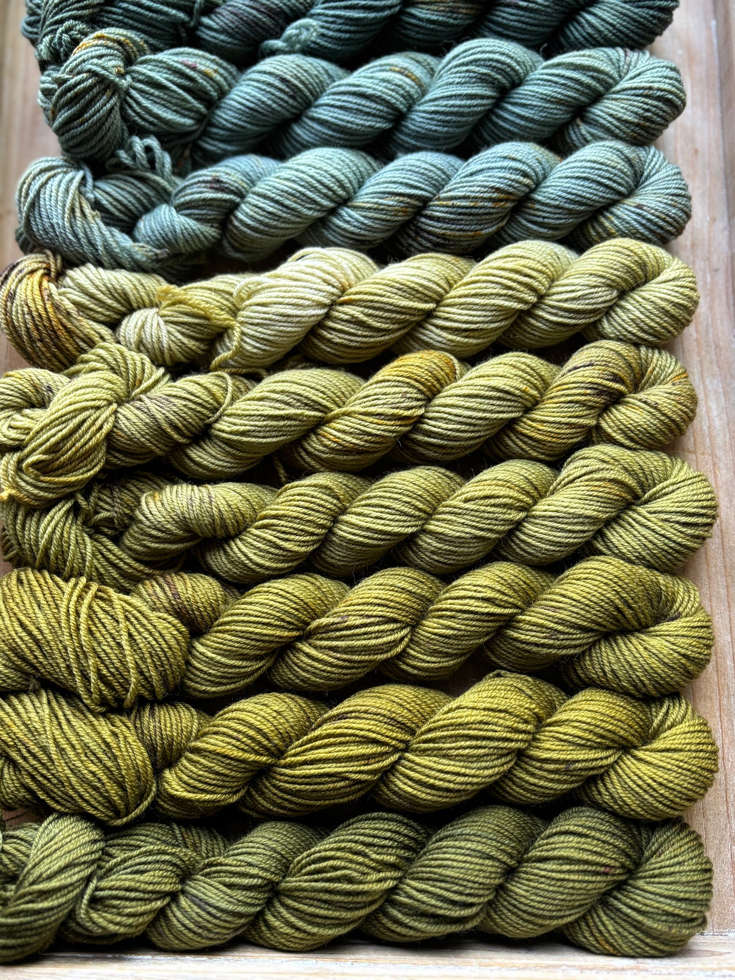 12 Skein Mini Yarn Fade - Squishy Sock Base
