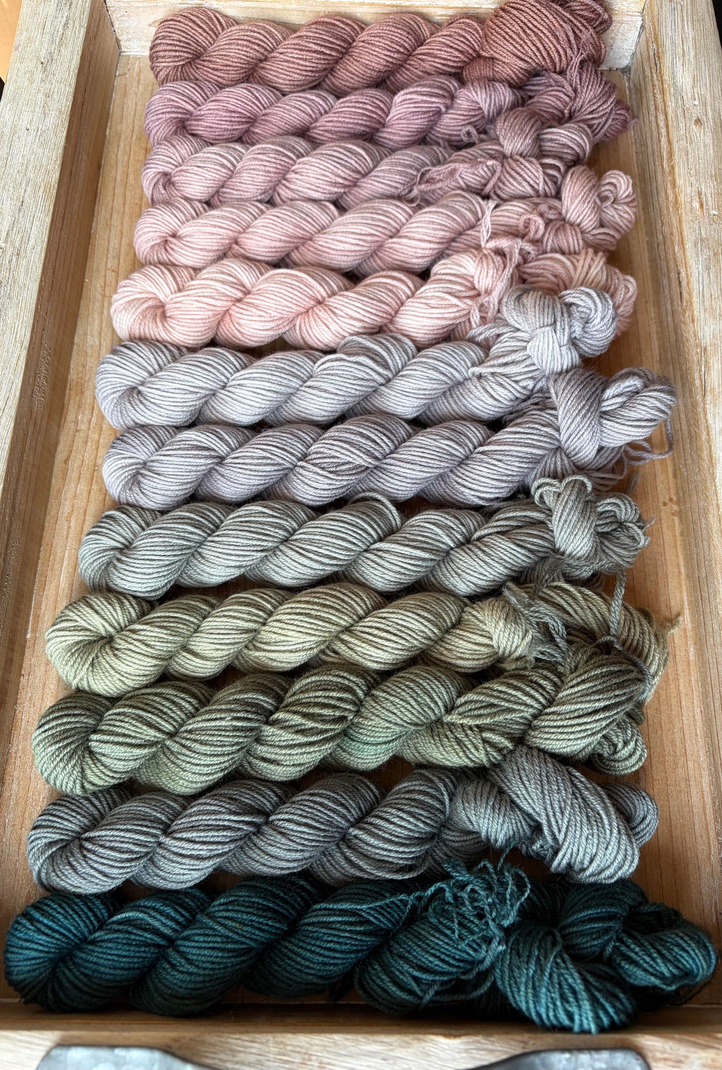 12 Skein Mini Yarn Fade - Squishy Sock Base