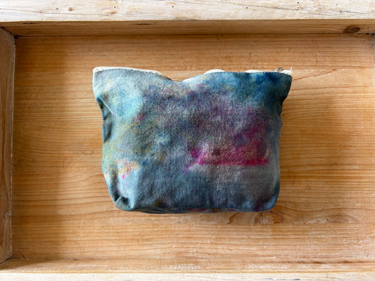 Ice Dyed Zipper Pouch