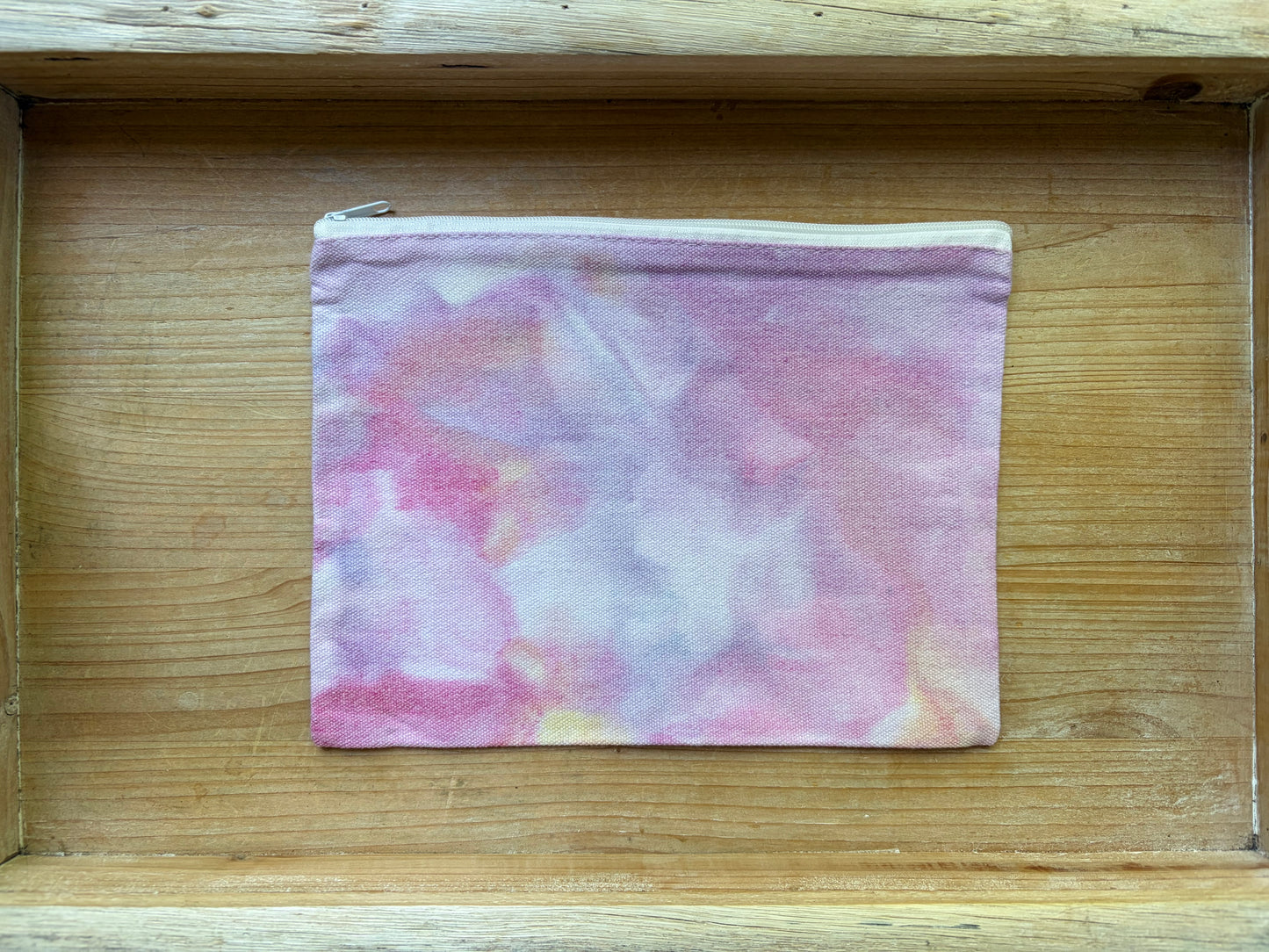 Ice Dyed Zipper Pouch
