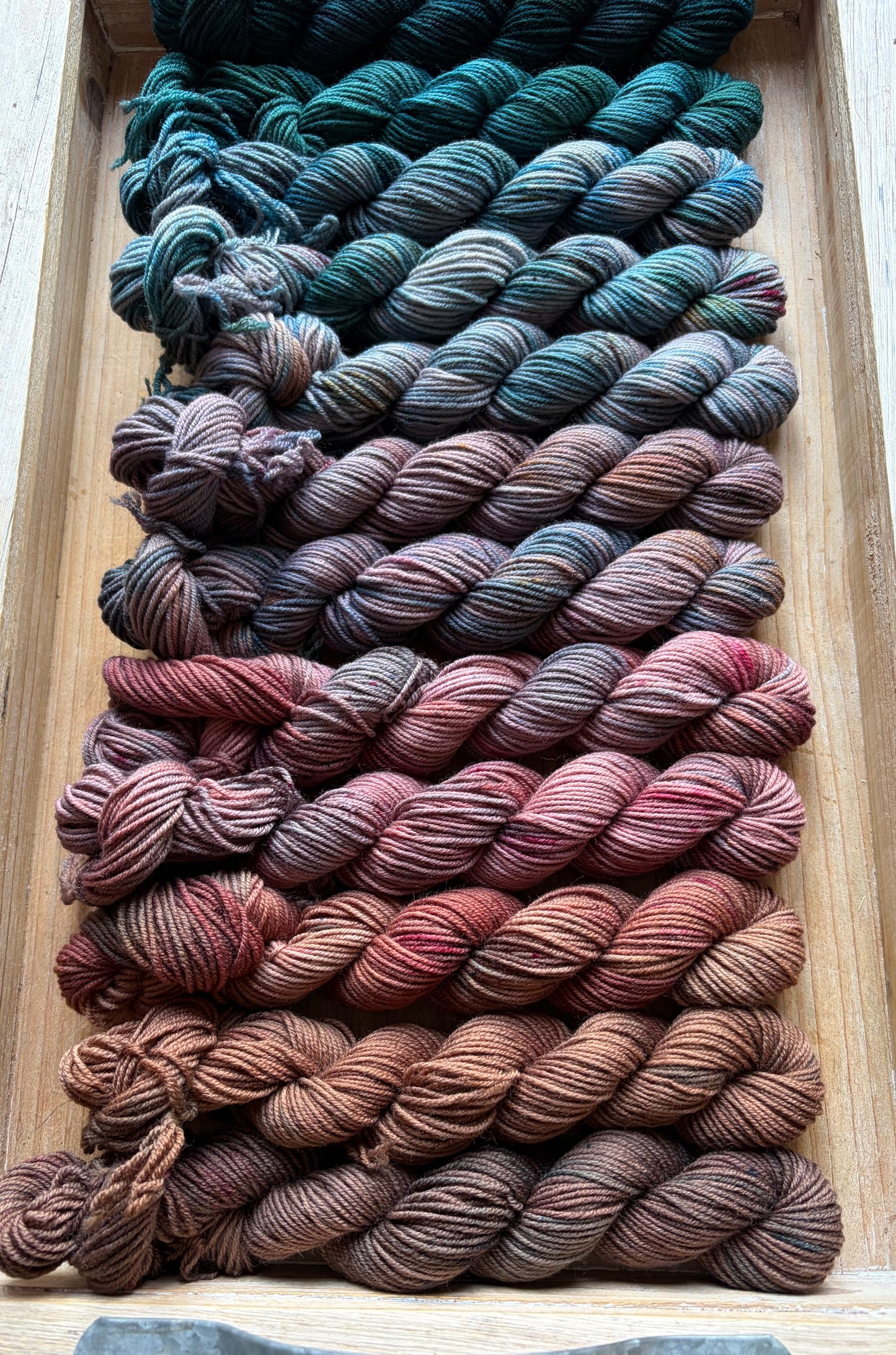12 Skein Mini Yarn Fade - Squishy Sock Base